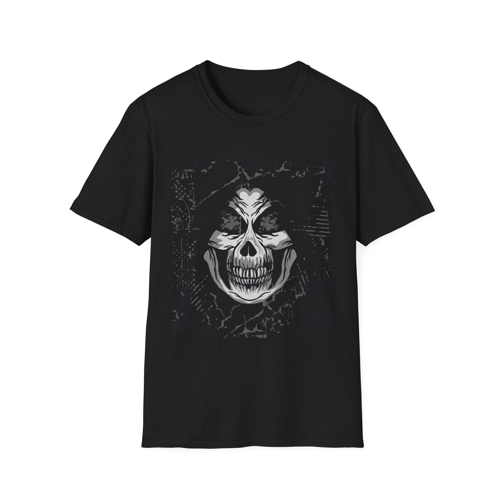 Gothic Skull Graphic T-Shirt, Unisex Alternative Clothing, Halloween Apparel, Edgy Casual Wear, Unique Gift for Him/Her
