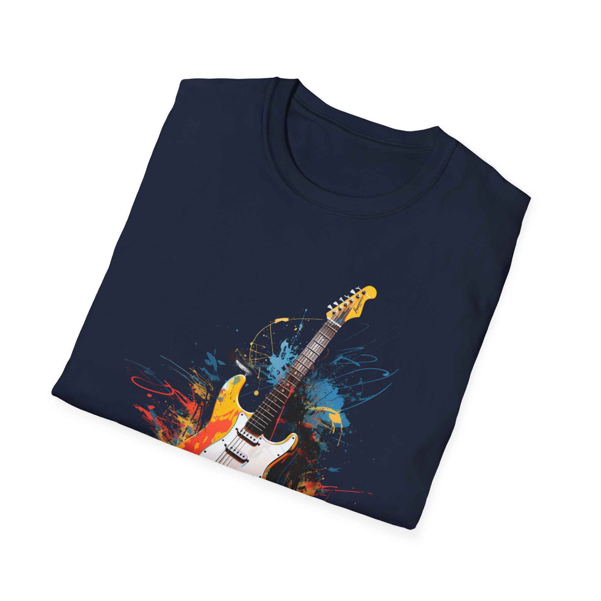 Electric Guitar Paint Splash T-Shirt