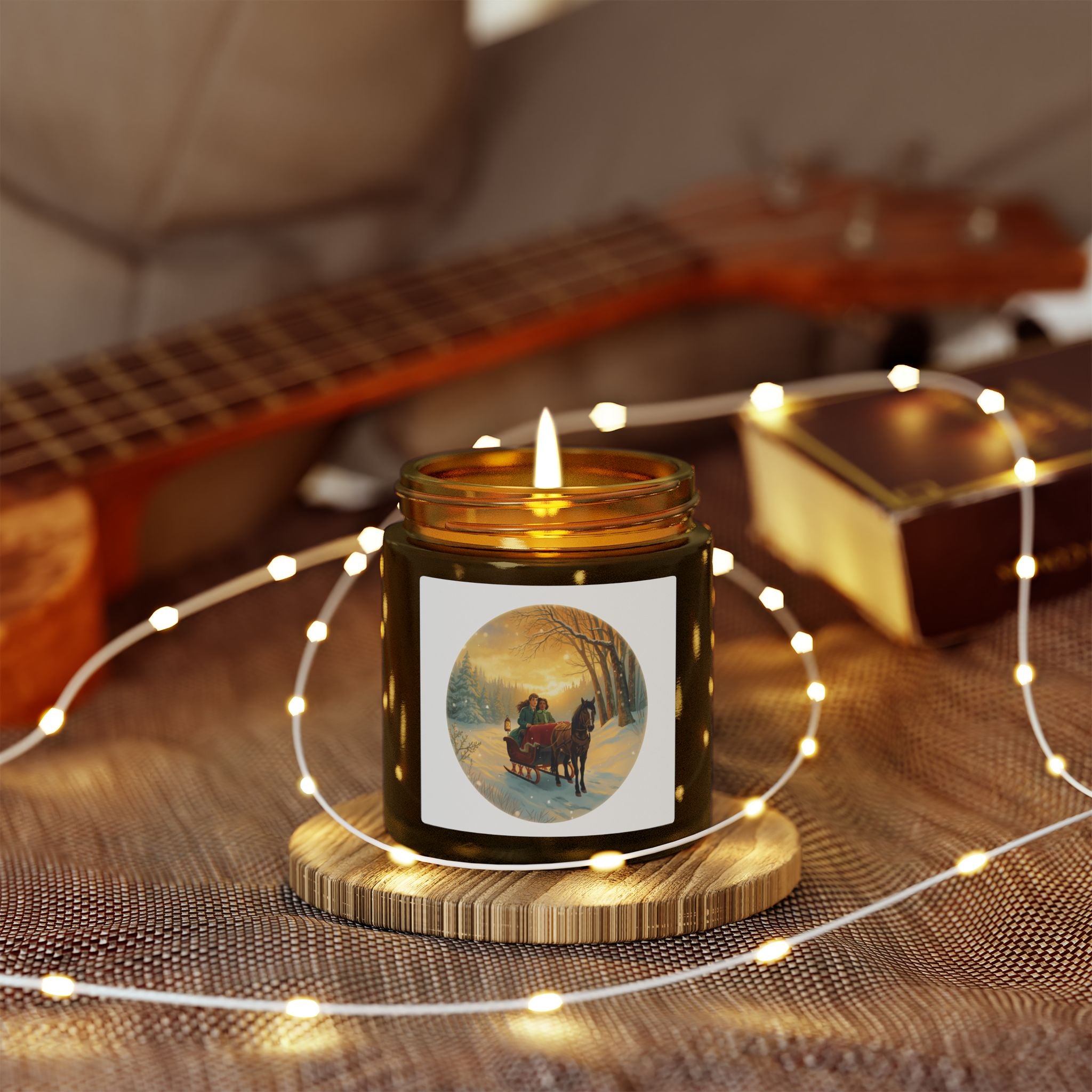 Winter Sleigh Candle – Holiday Jar (4oz / 9oz)