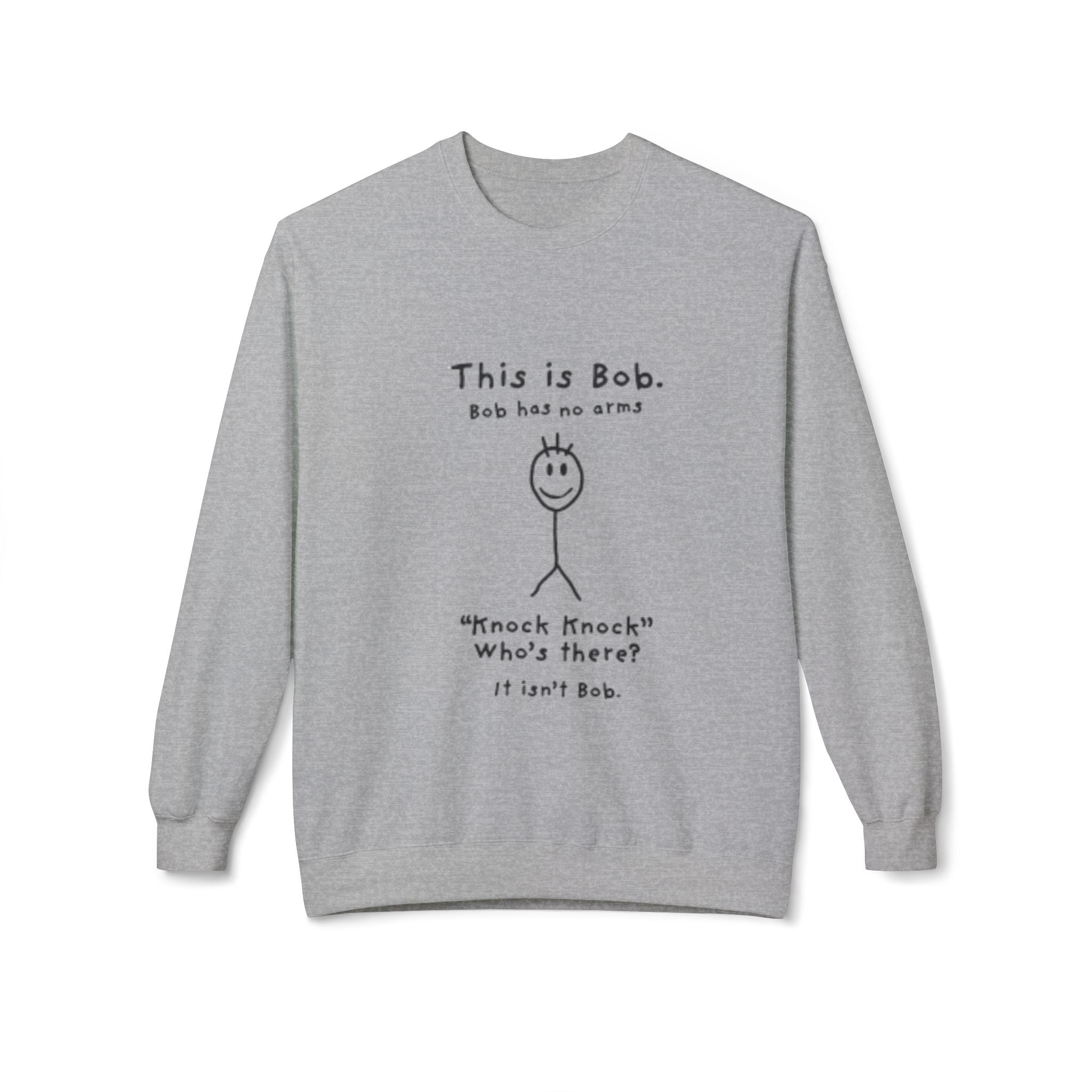 This Is Bob Funny Stick Figure Sweatshirt – Dark Humor Joke