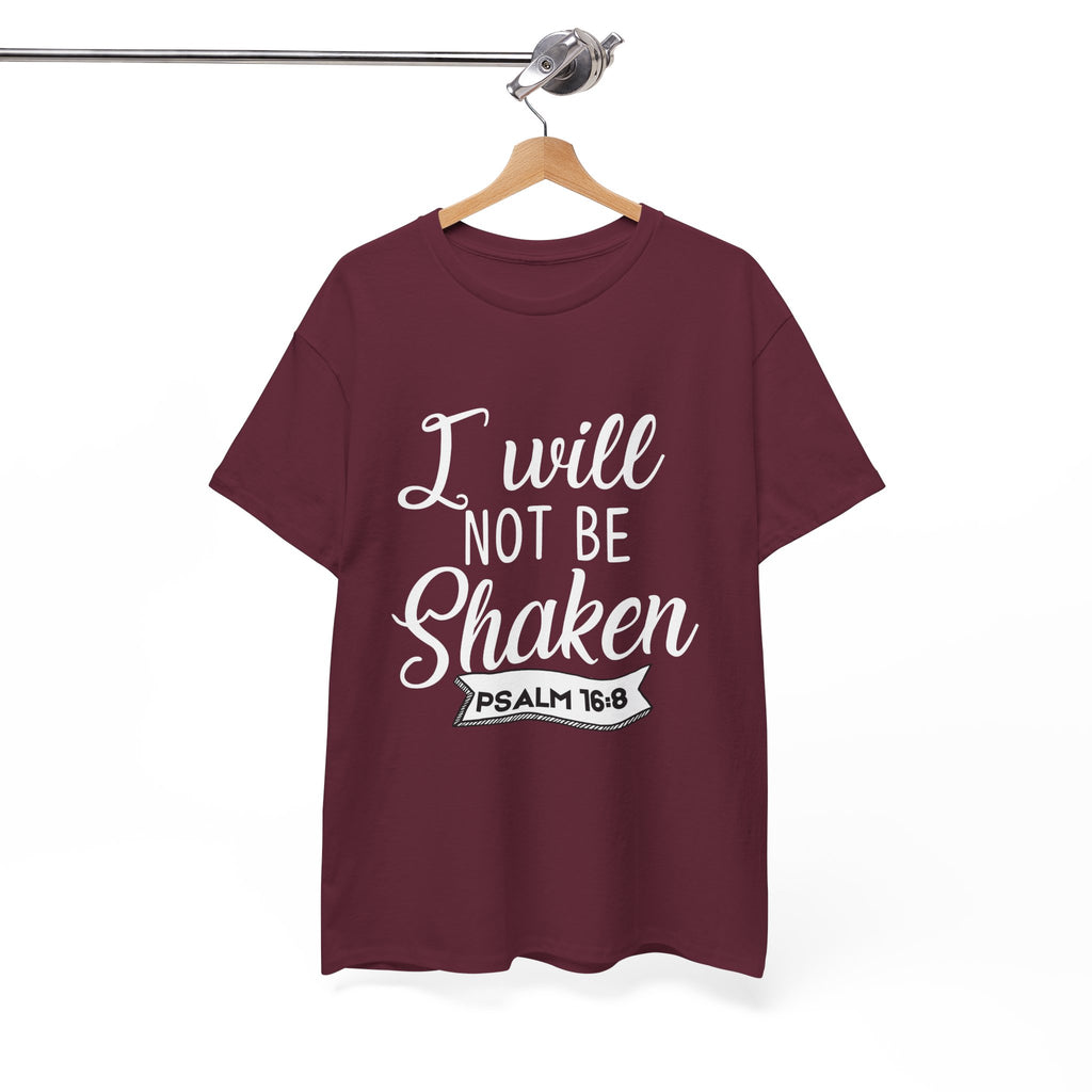 Unshaken Psalm 16:8 T-Shirt - Essential Grit Edition