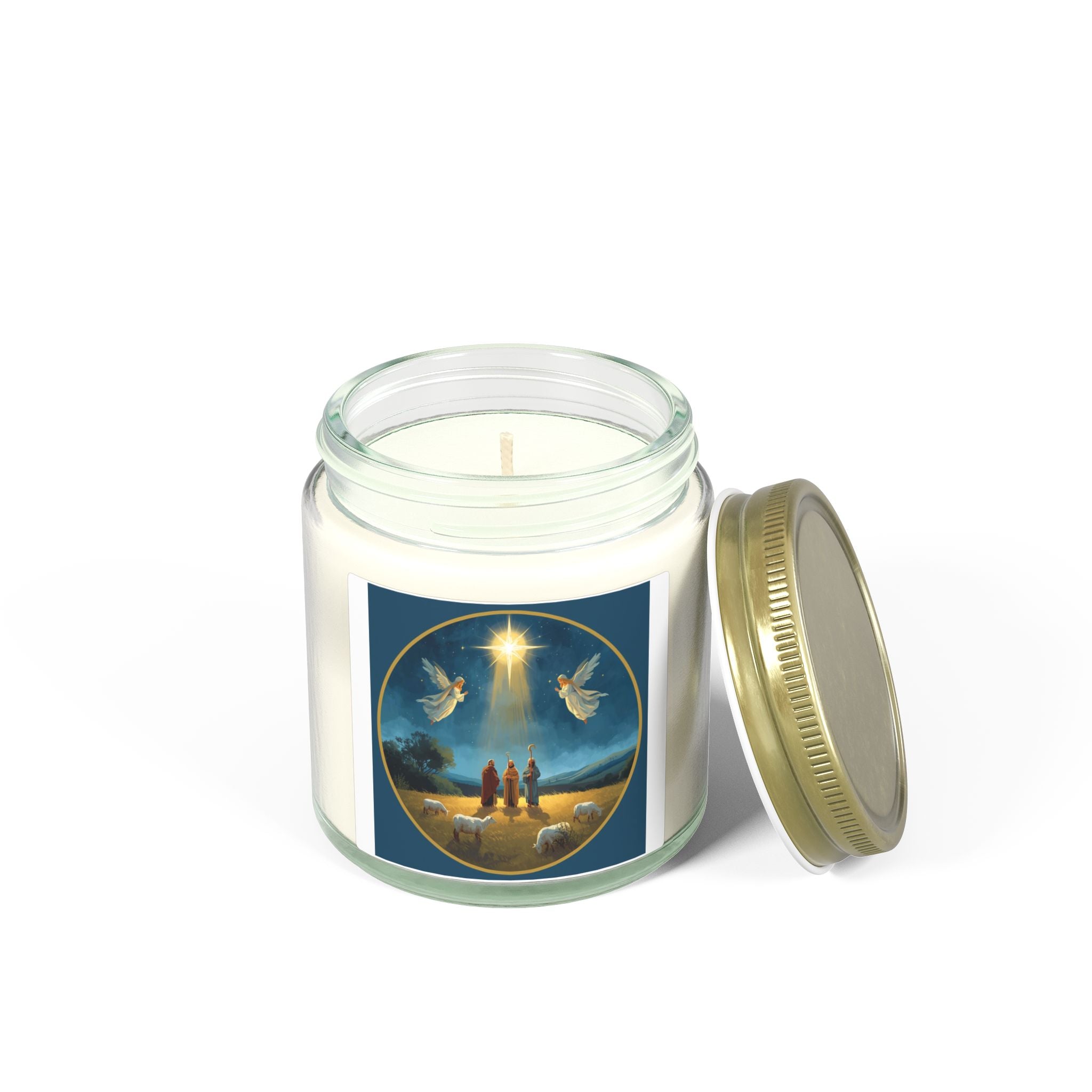 Holiday Scented Candle — Nativity Star Design (4oz & 9oz)