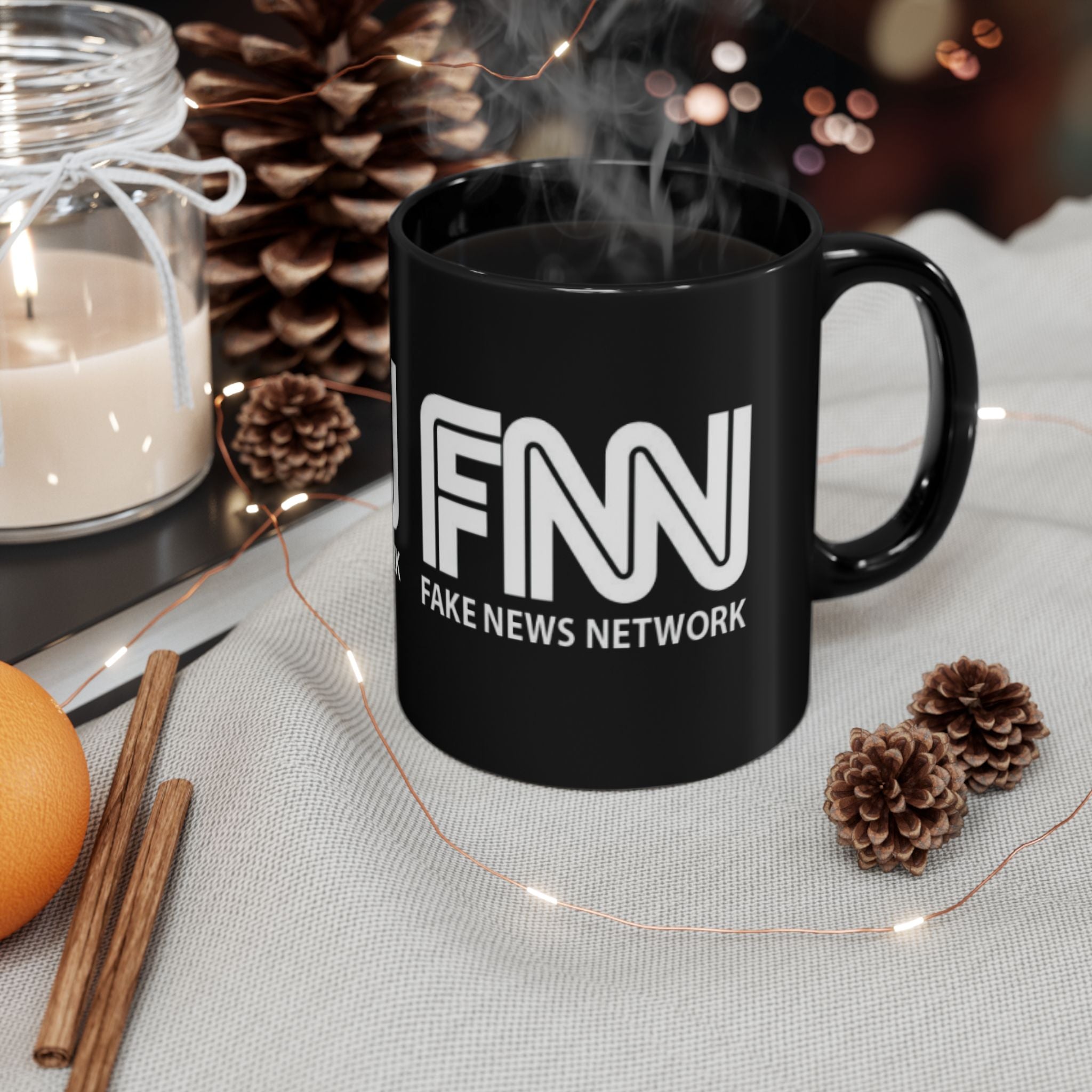 Fake News Network Black Coffee Mug – 11oz/15oz