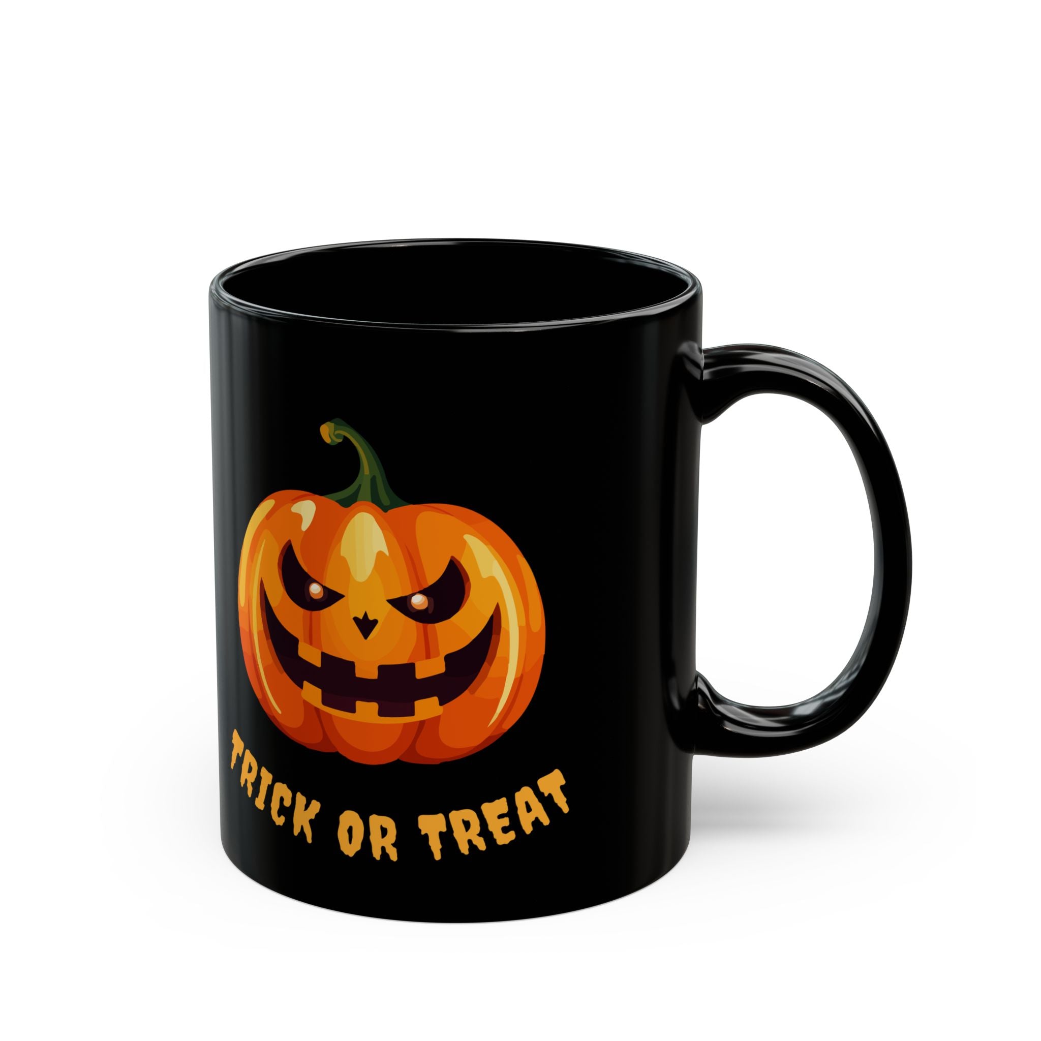 🎃 Trick or Treat Halloween Mug – Spooky Pumpkin Design