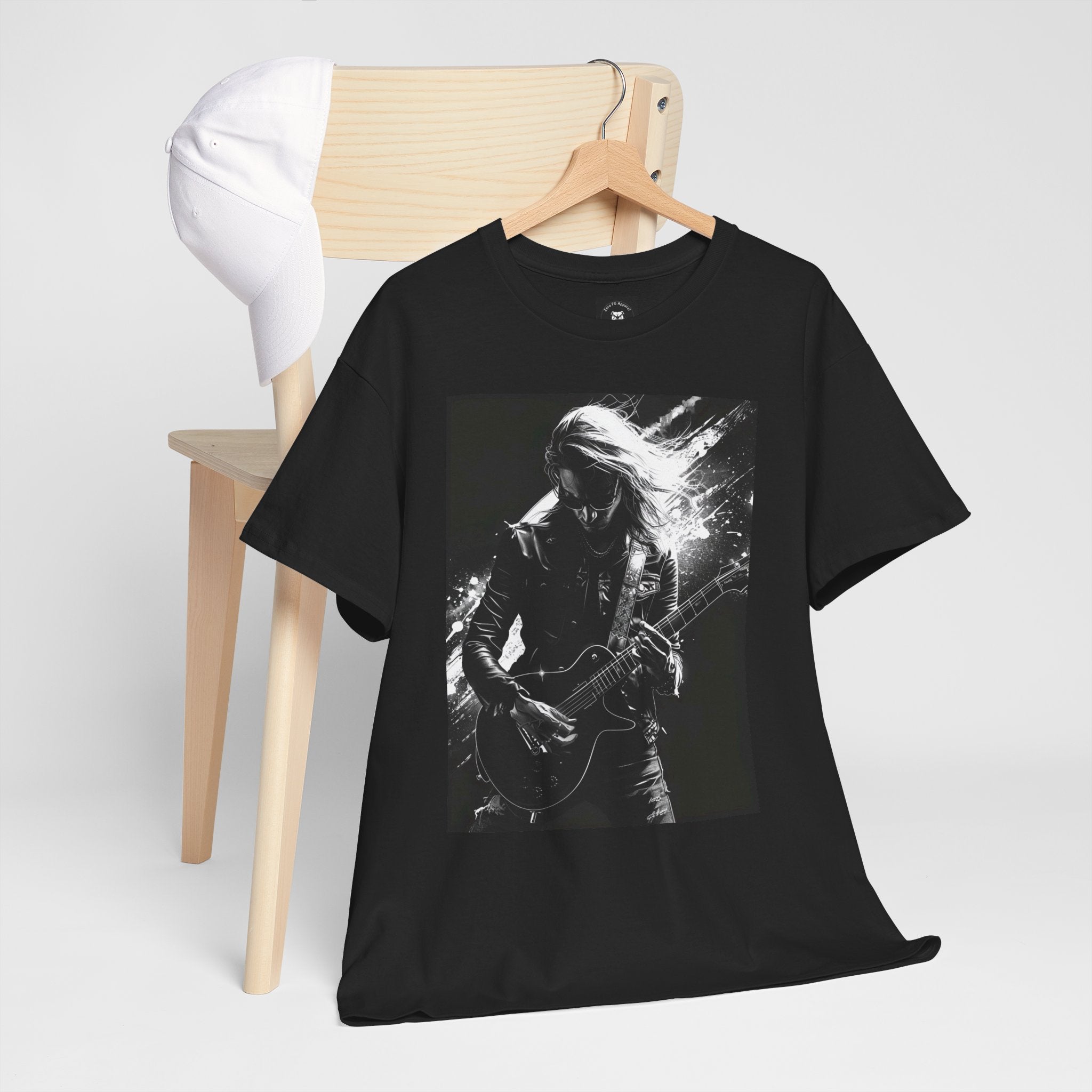Midnight Riff – Electric Guitar Rock Tee