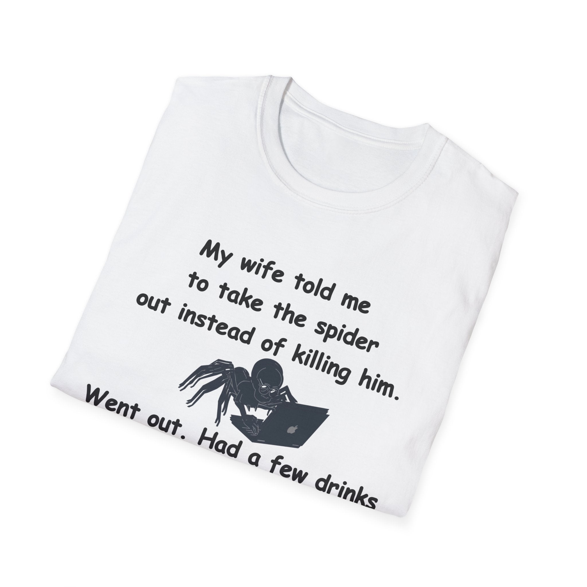 Humorous Spider Lover T-Shirt, Funny Gift for Web Designers