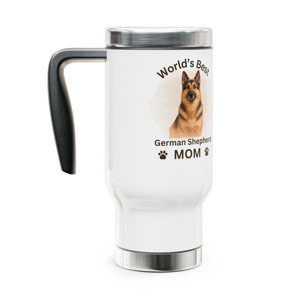 German Shepherd Mom - Premium 14oz Stainless Steel Travel Mug