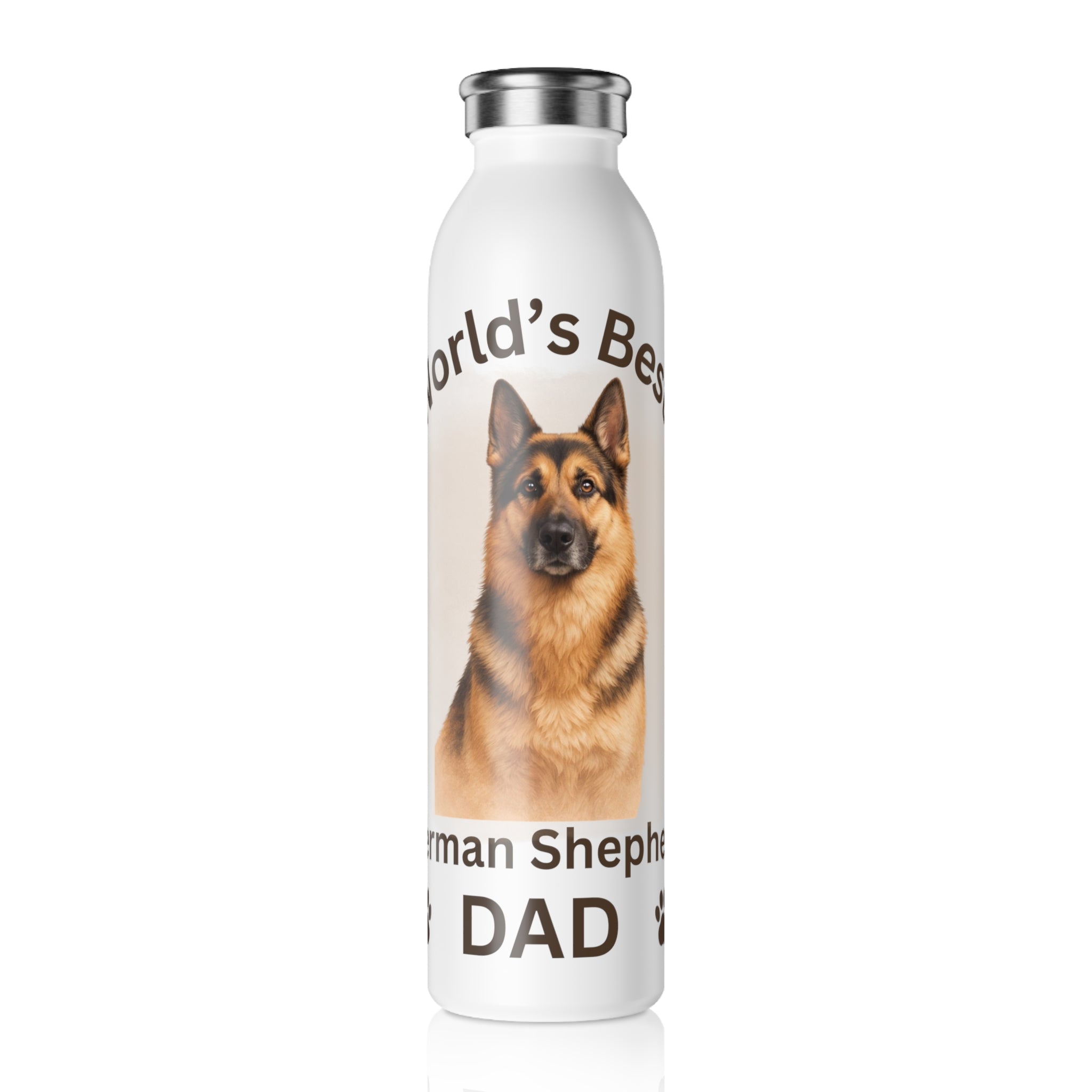German Shepherd Dad - Premium Slim Stainless Water Bottle