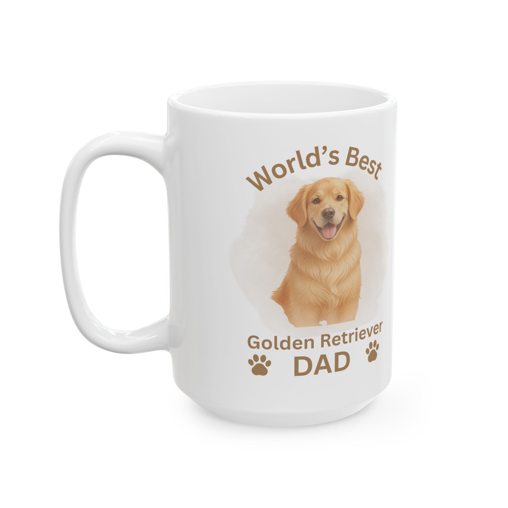 World’s Best Golden Retriever Dad - Premium Ceramic Mug