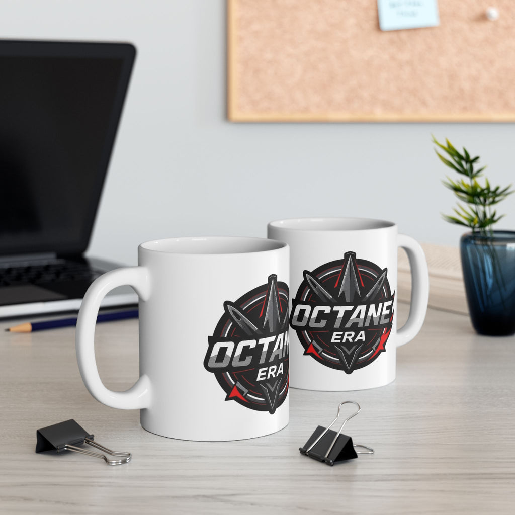Octane Era Ceramic Mug - Perfect for Gamers, Coffee Lovers, and Gifts, 11oz, 15oz, Gaming Mug, Unique Coffee Cup