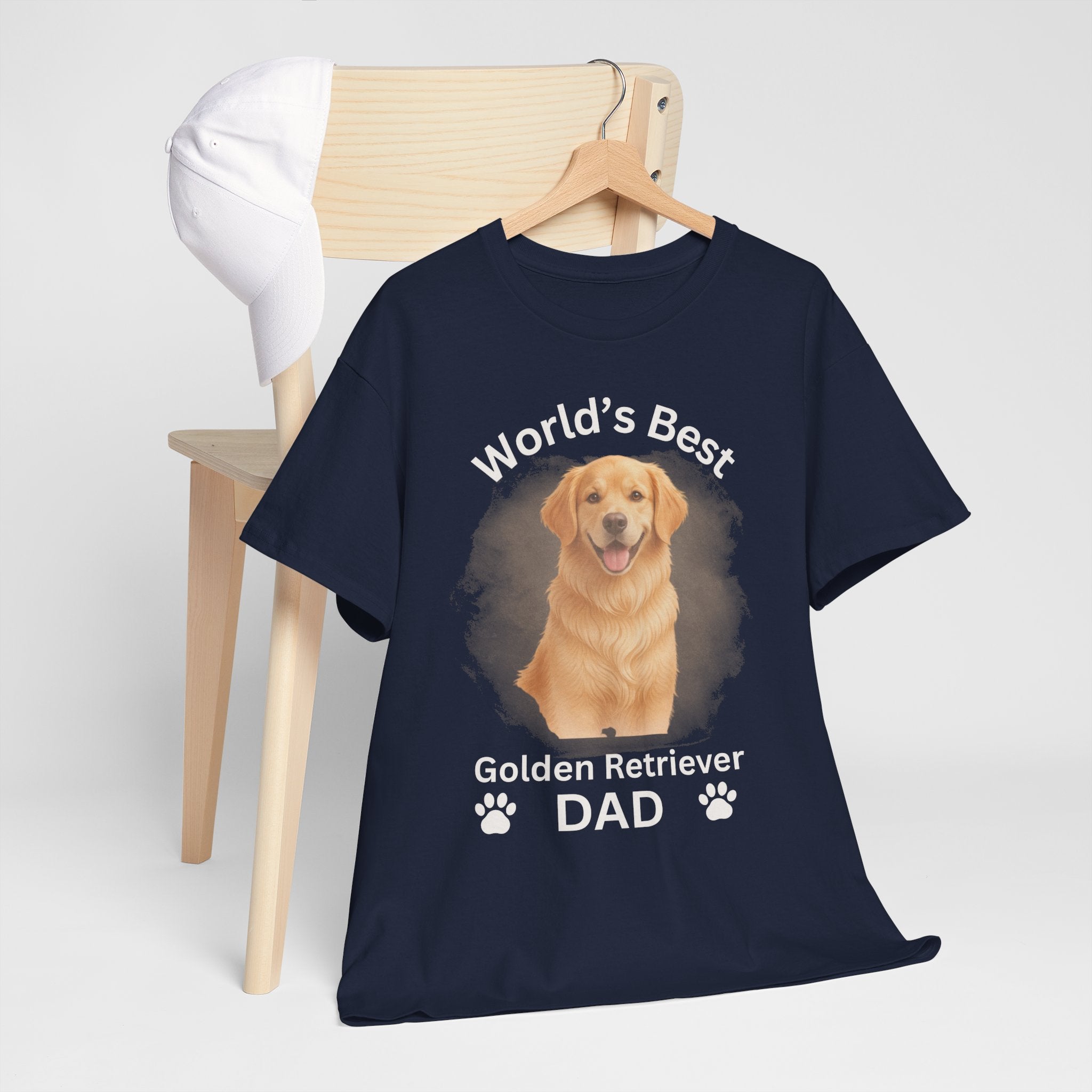 World’s Best Golden Retriever Dad - Premium Cotton T-Shirt