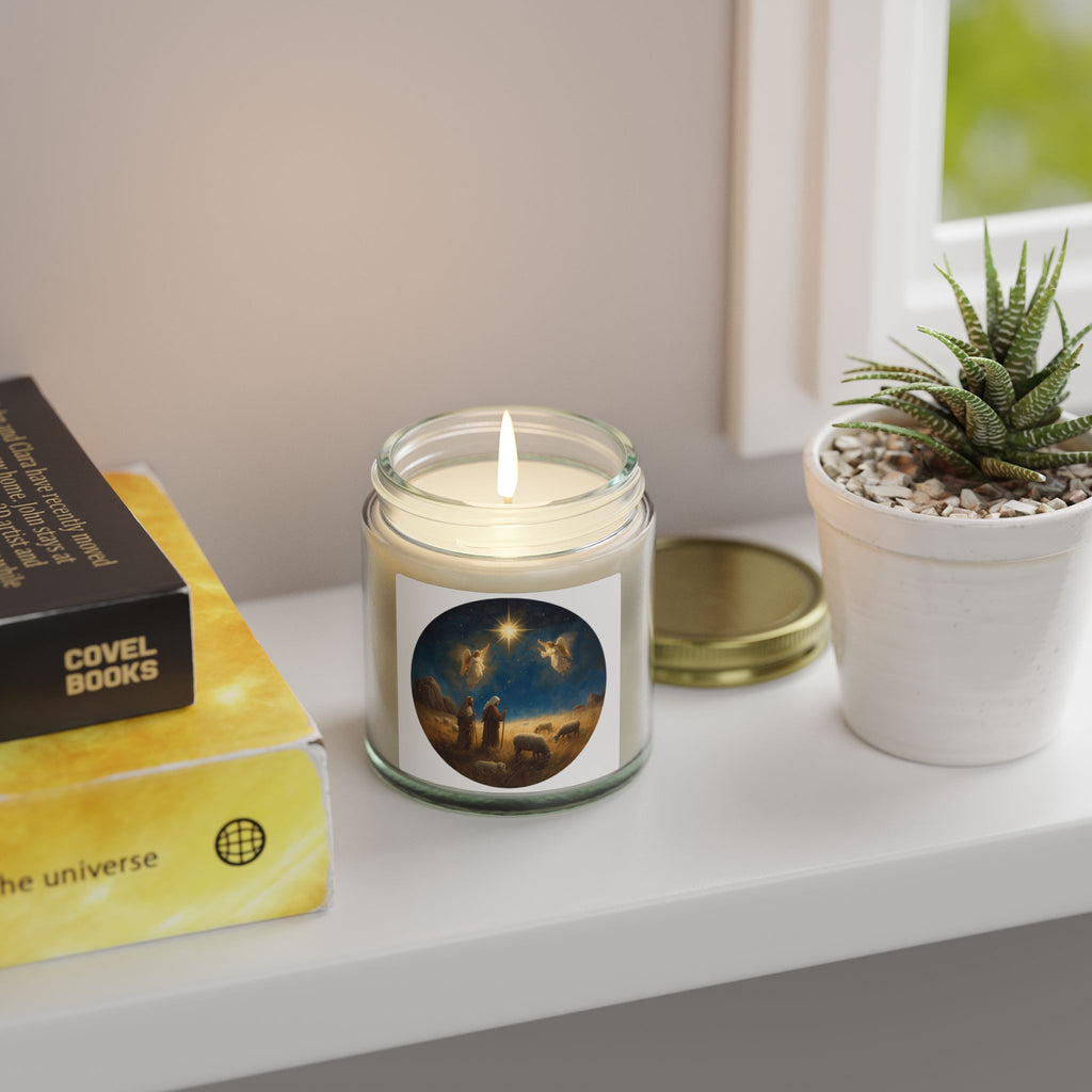 Nativity Night Candle — Shepherds & Star (4oz/9oz)