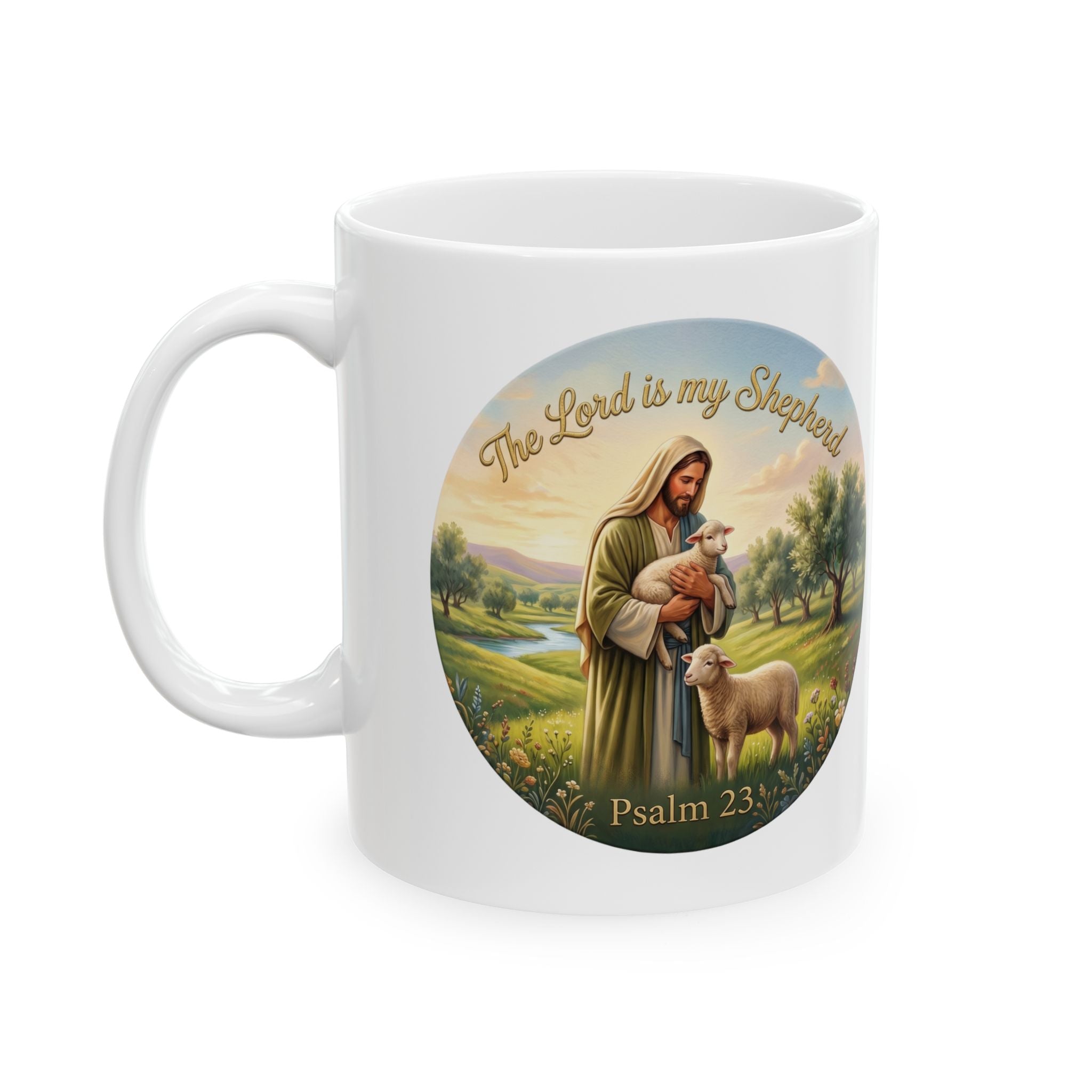 The Lord Is My Shepherd Christian Mug - Psalm 23 Faith Gift