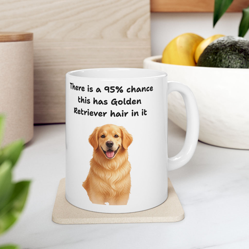 95% Chance of Golden Retriever Hair - Premium Ceramic Mug