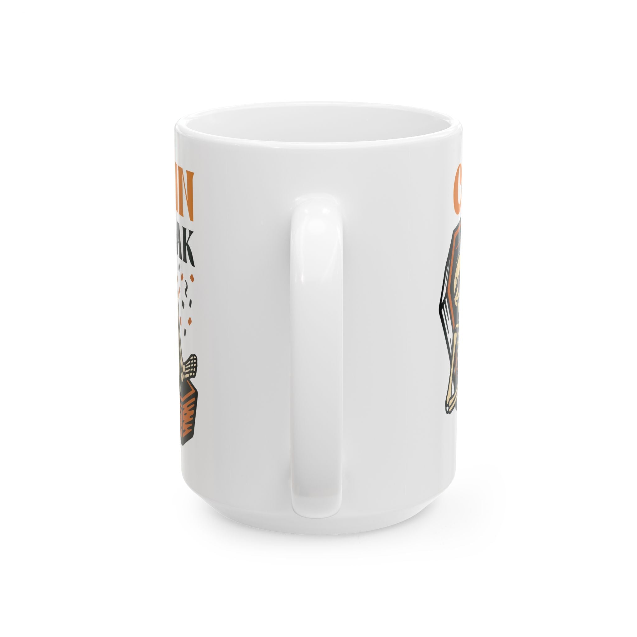 Spooky Skeleton Coffee Mug - Coffin Break Design