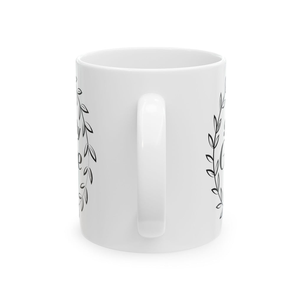 Saved by Grace Mug – Ephesians 2:8 Christian Coffee Cup (11 oz & 15 oz)