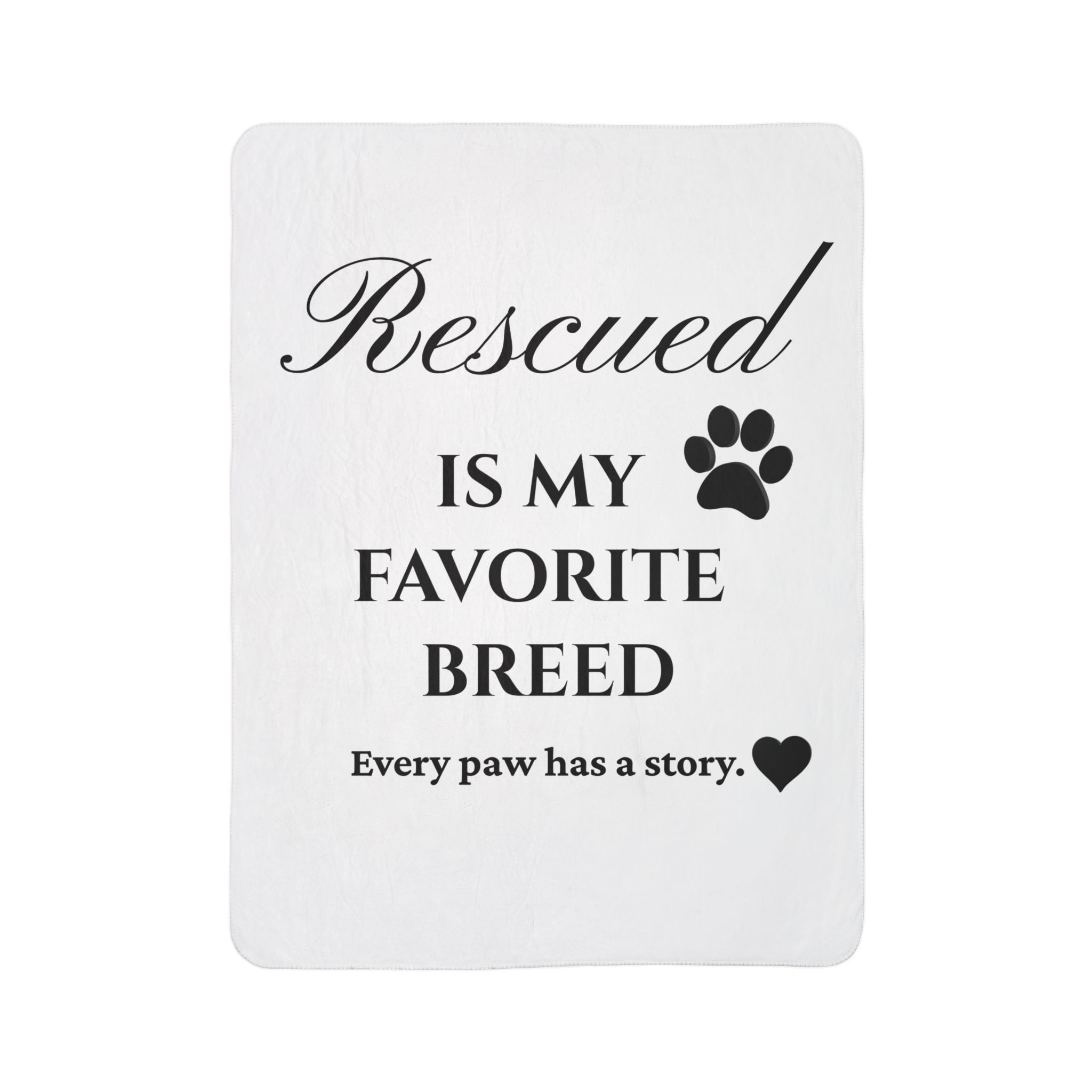 Rescued & Proud: Heavyweight Luxury Sherpa Blanket