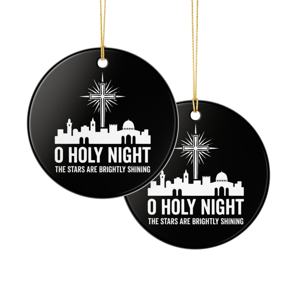 O Holy Night Ceramic Christmas Ornament