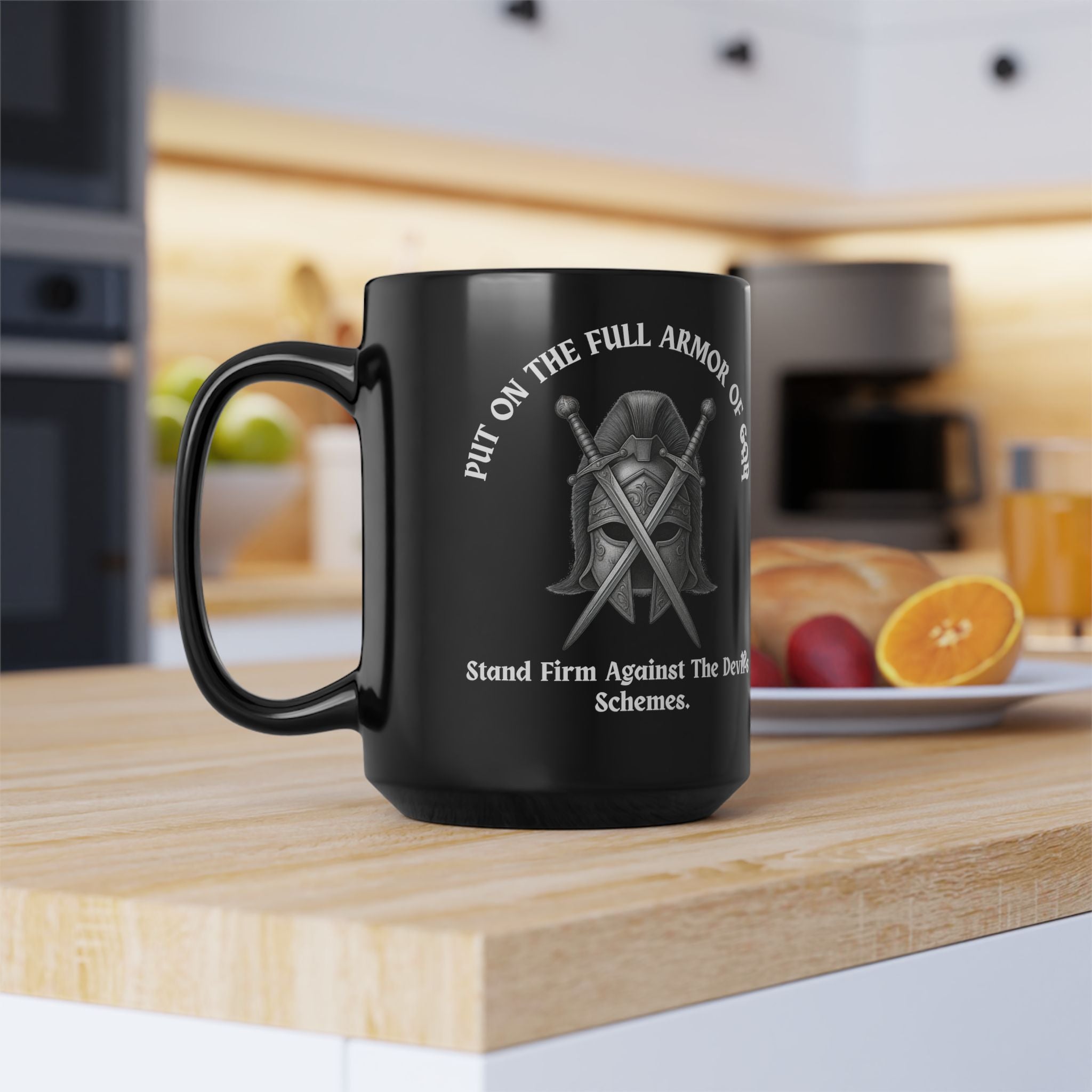 Armor of God Warrior Mug | Premium 15oz Etched Ceramic