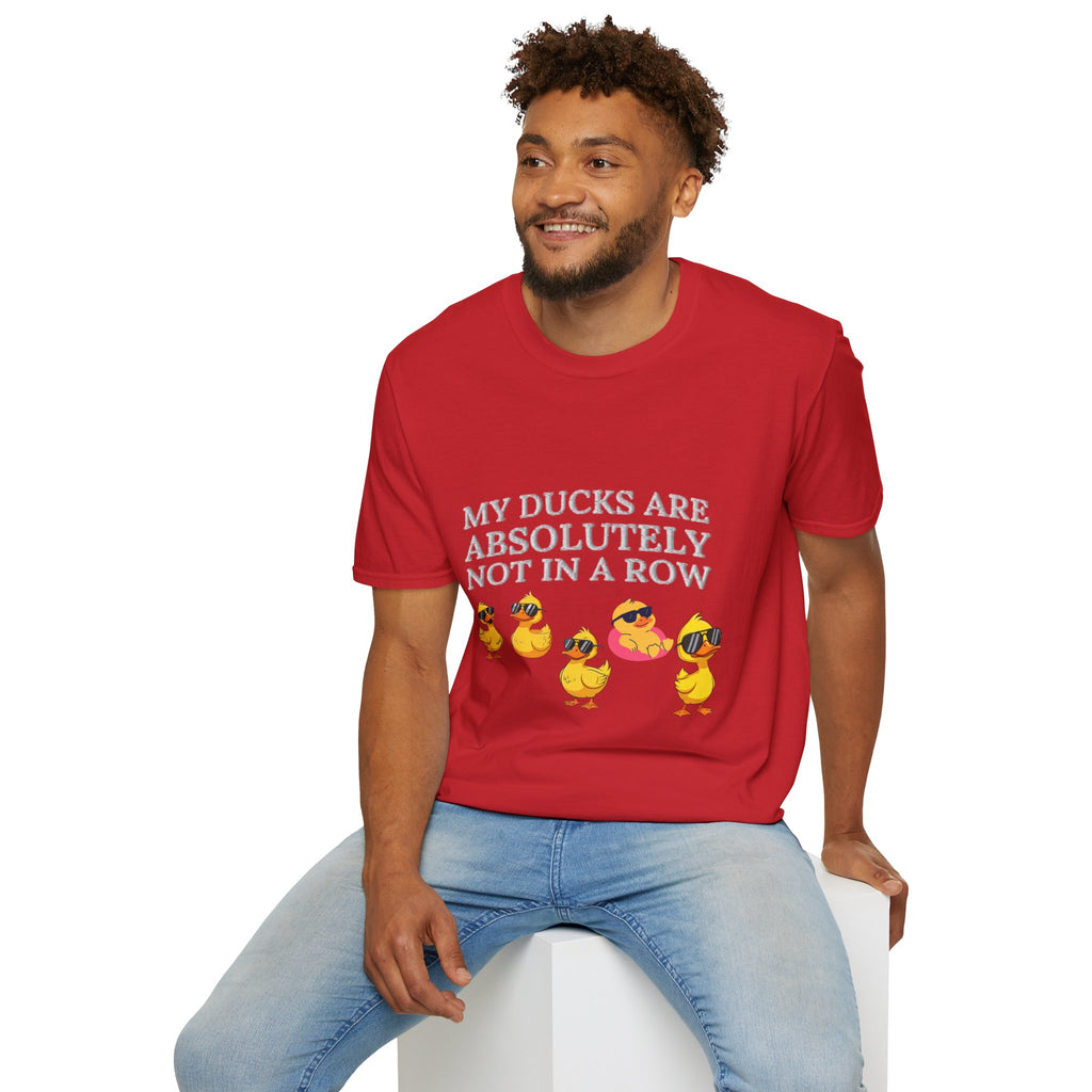 Quirky Duck T-Shirt - "My Ducks Are Absolutely Not in a Row"