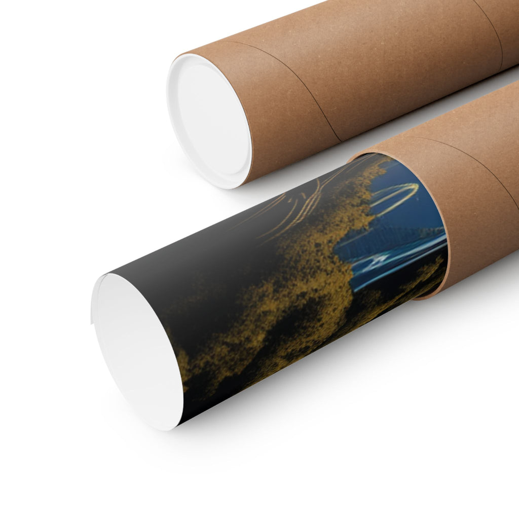 Moonrise Citadel – Retro Cosmic Gateway Poster (3 Sizes)