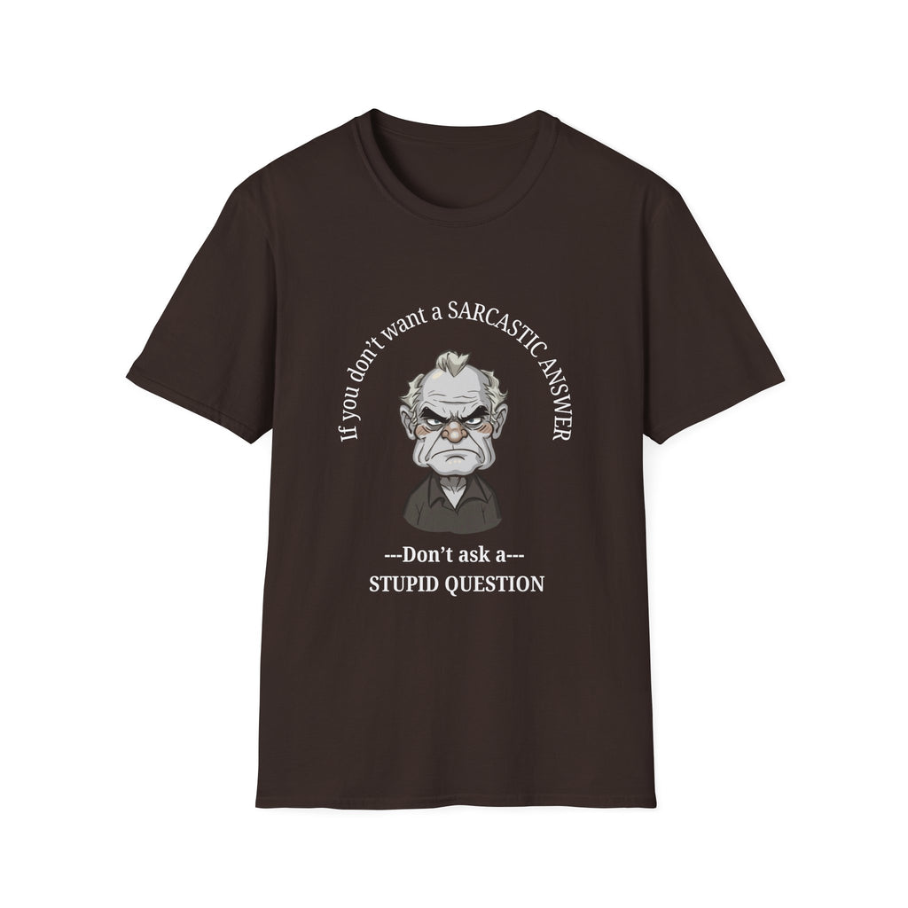 Sarcastic Answer Tee (Dark)