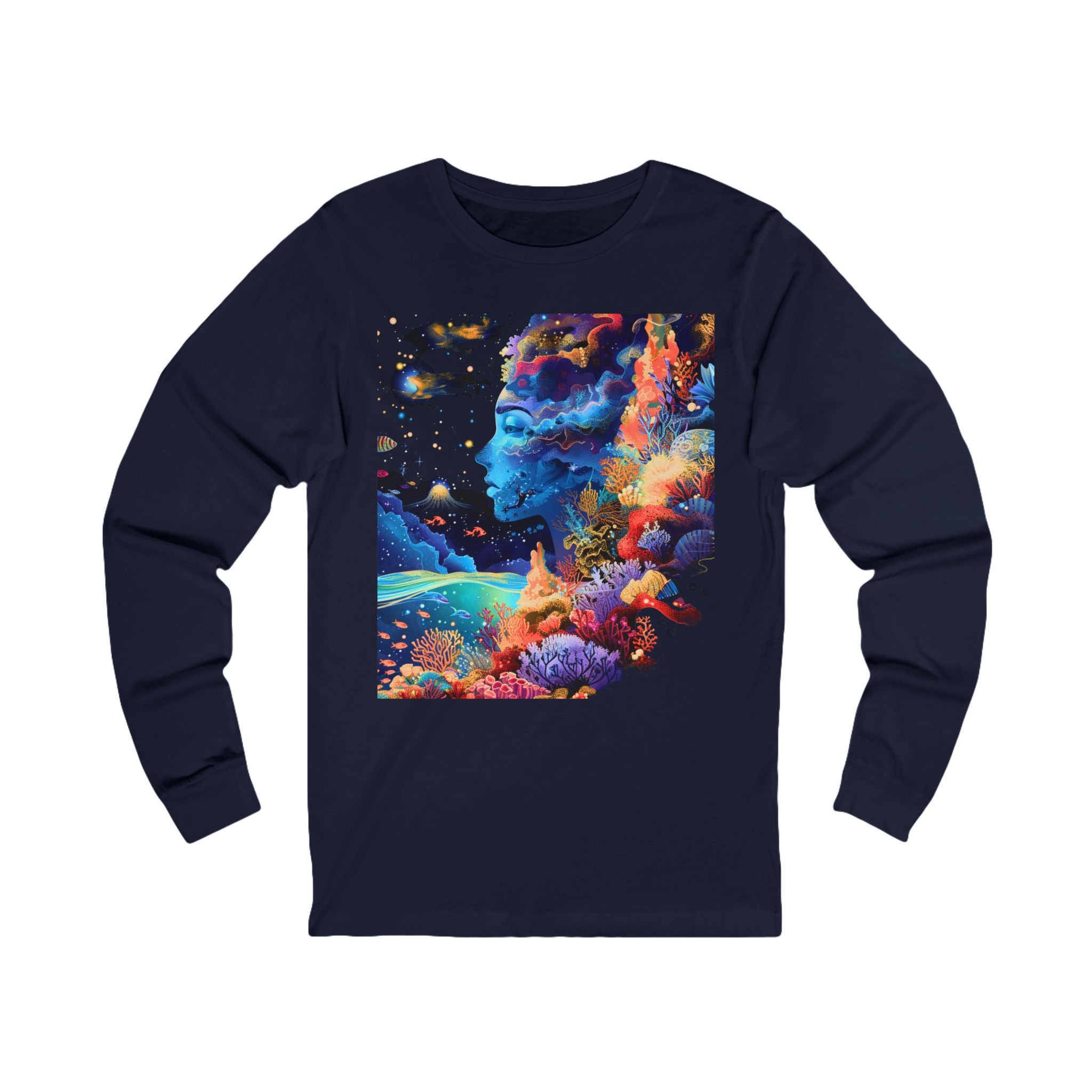 ZFG “Ethereal Reflection” Long Sleeve Premium Tee — Bella + Canvas 3501 (Unisex)