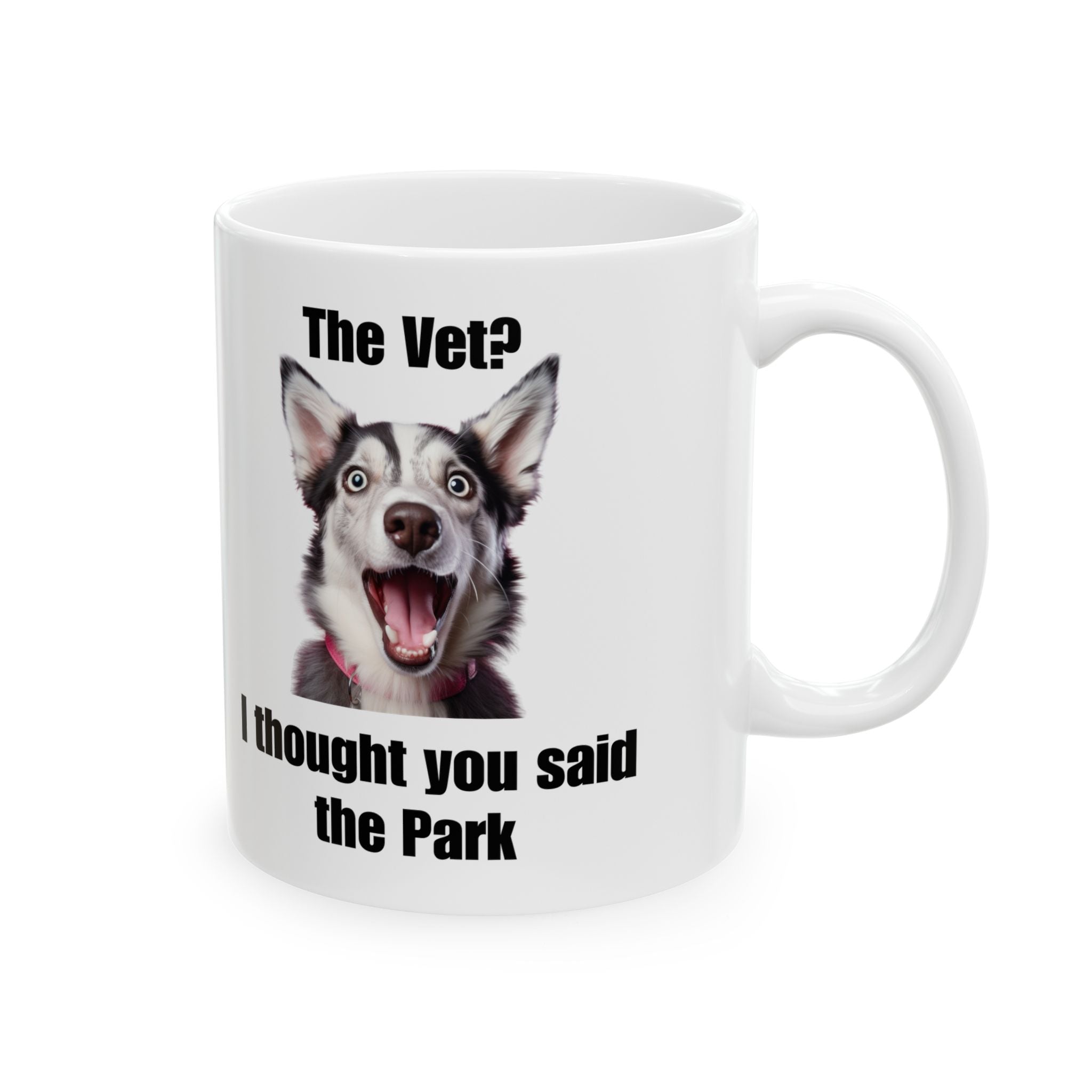"The Vet? I Thought You Said the Park" Funny Husky Mug