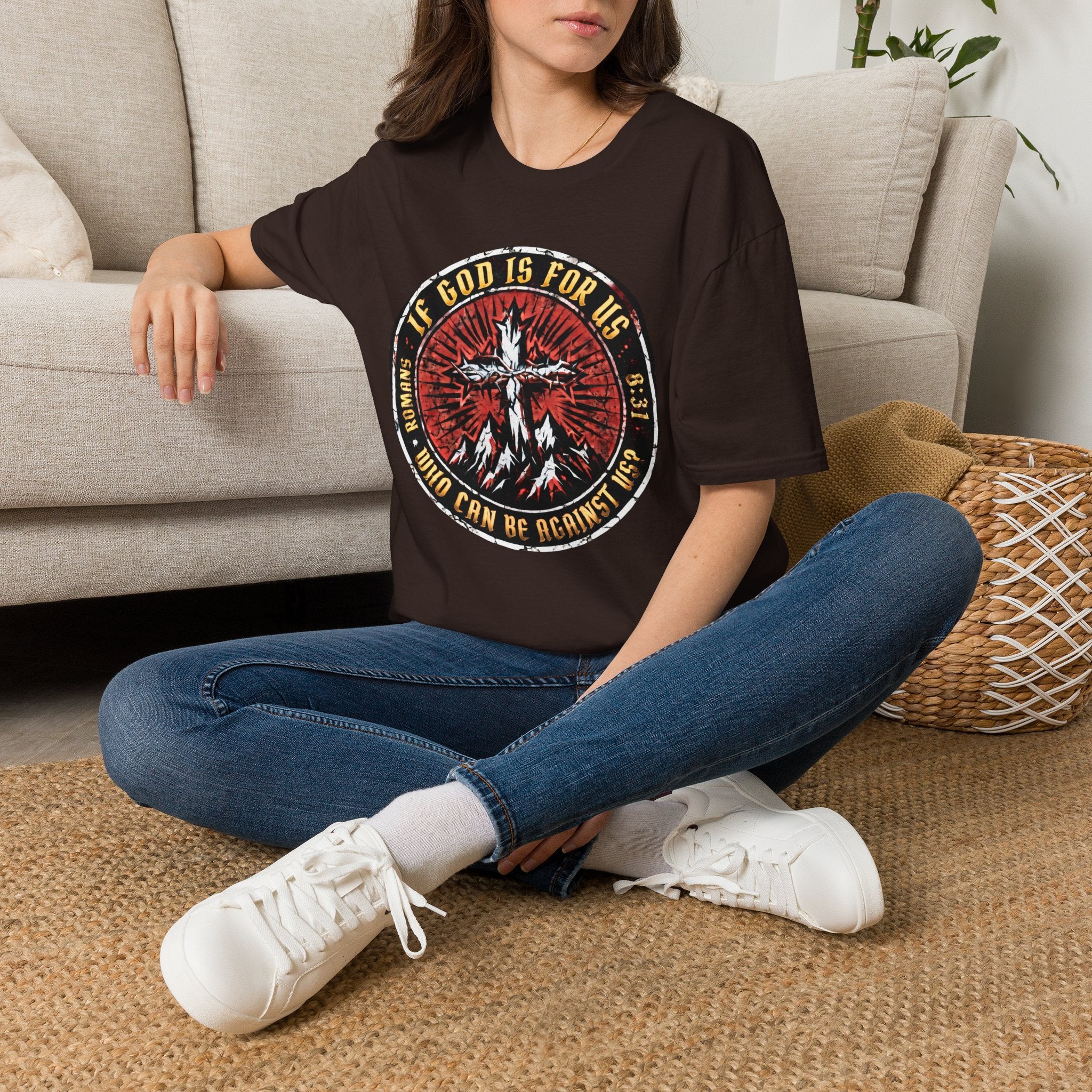 "If God Is For Us" Christian T-Shirt — Romans 8:31 Faith Graphic Tee
