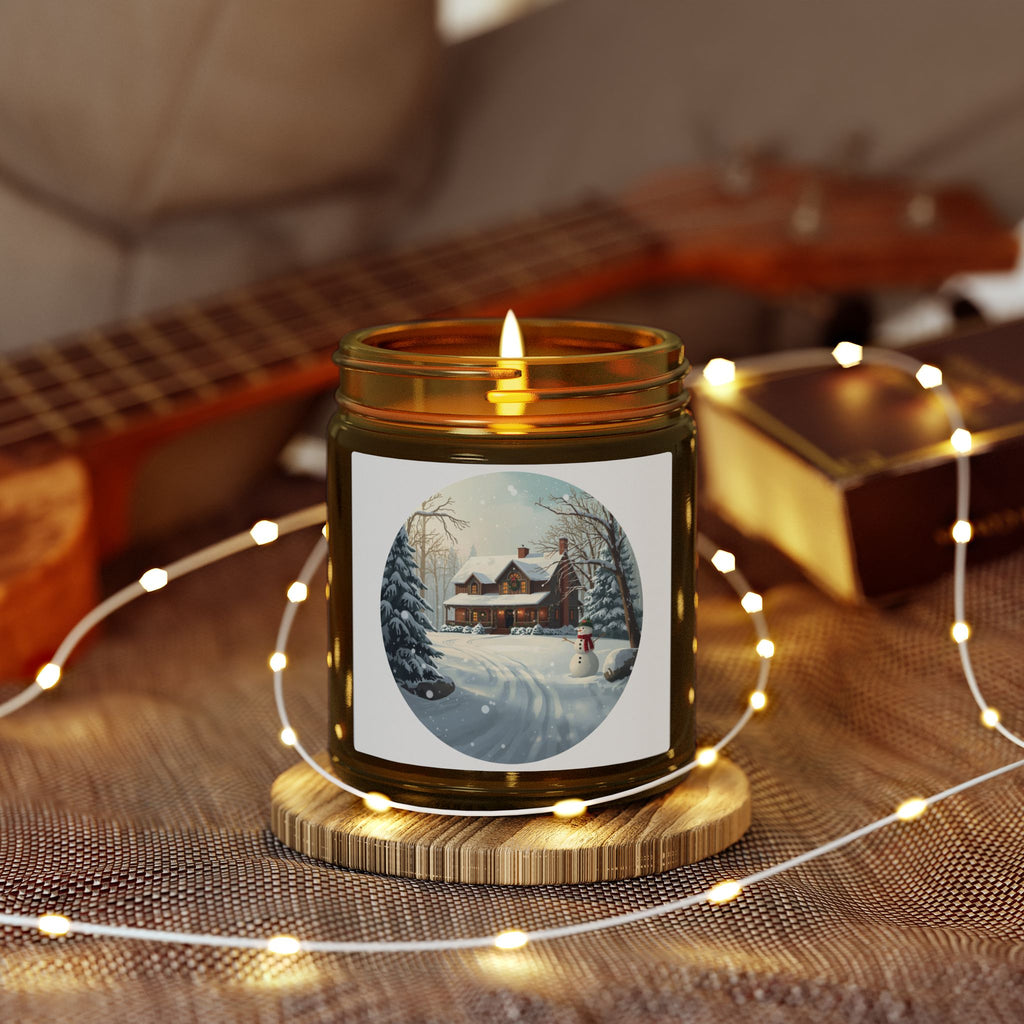 Winter Snow House Candle — Holiday Jar (4oz / 9oz)