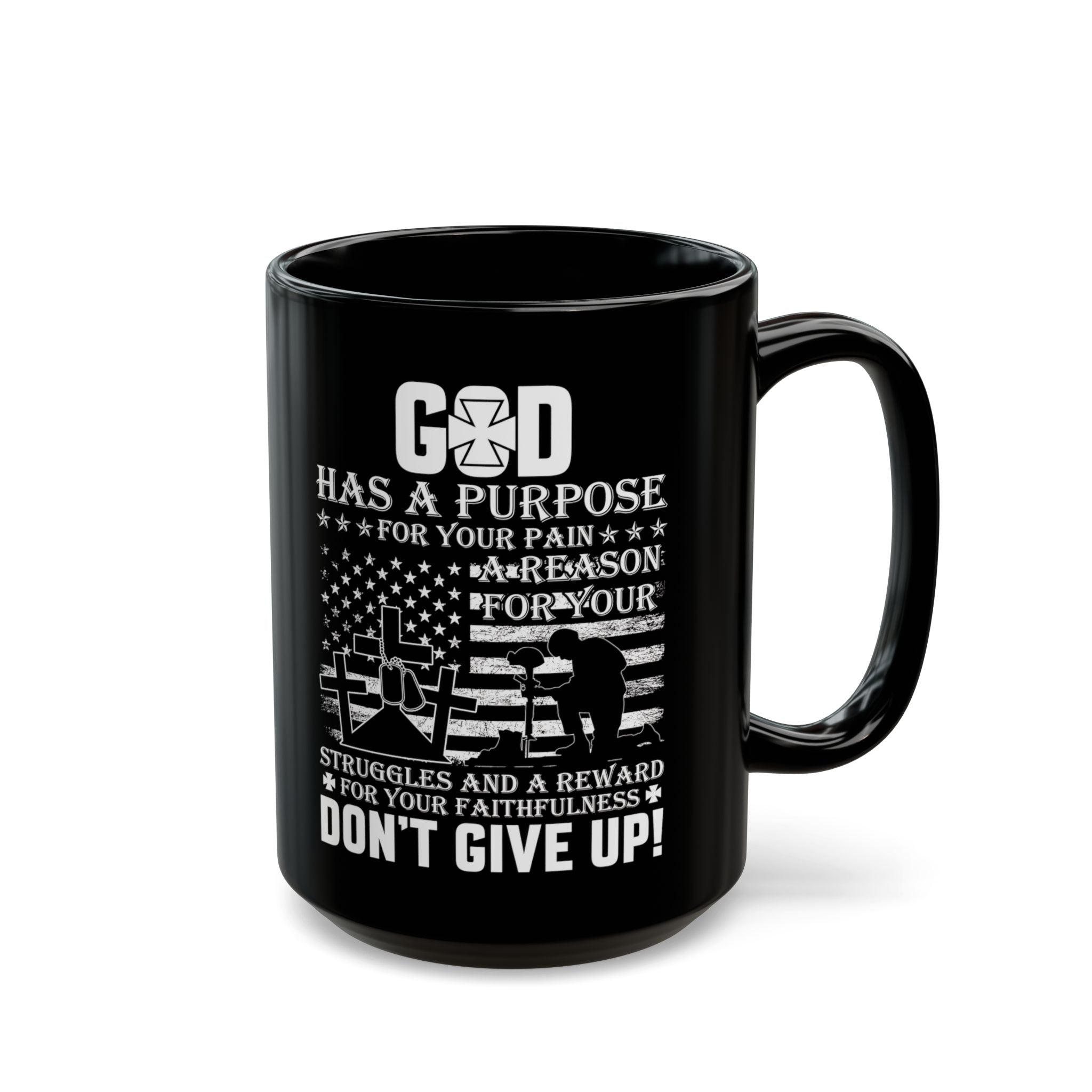 God Is With Us | The Patriotic American Flag Mug