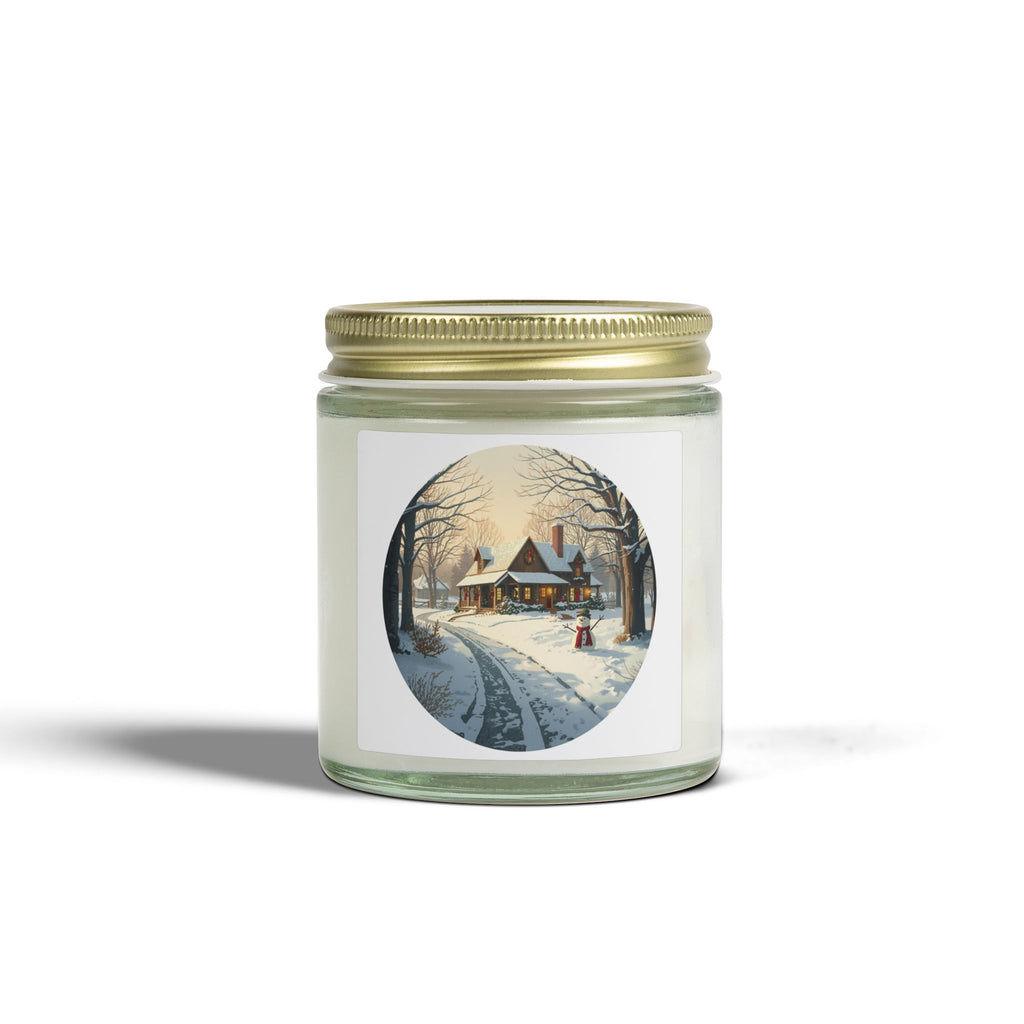 Winter Cottage Candle — Cozy Holiday Glow (4oz/9oz)