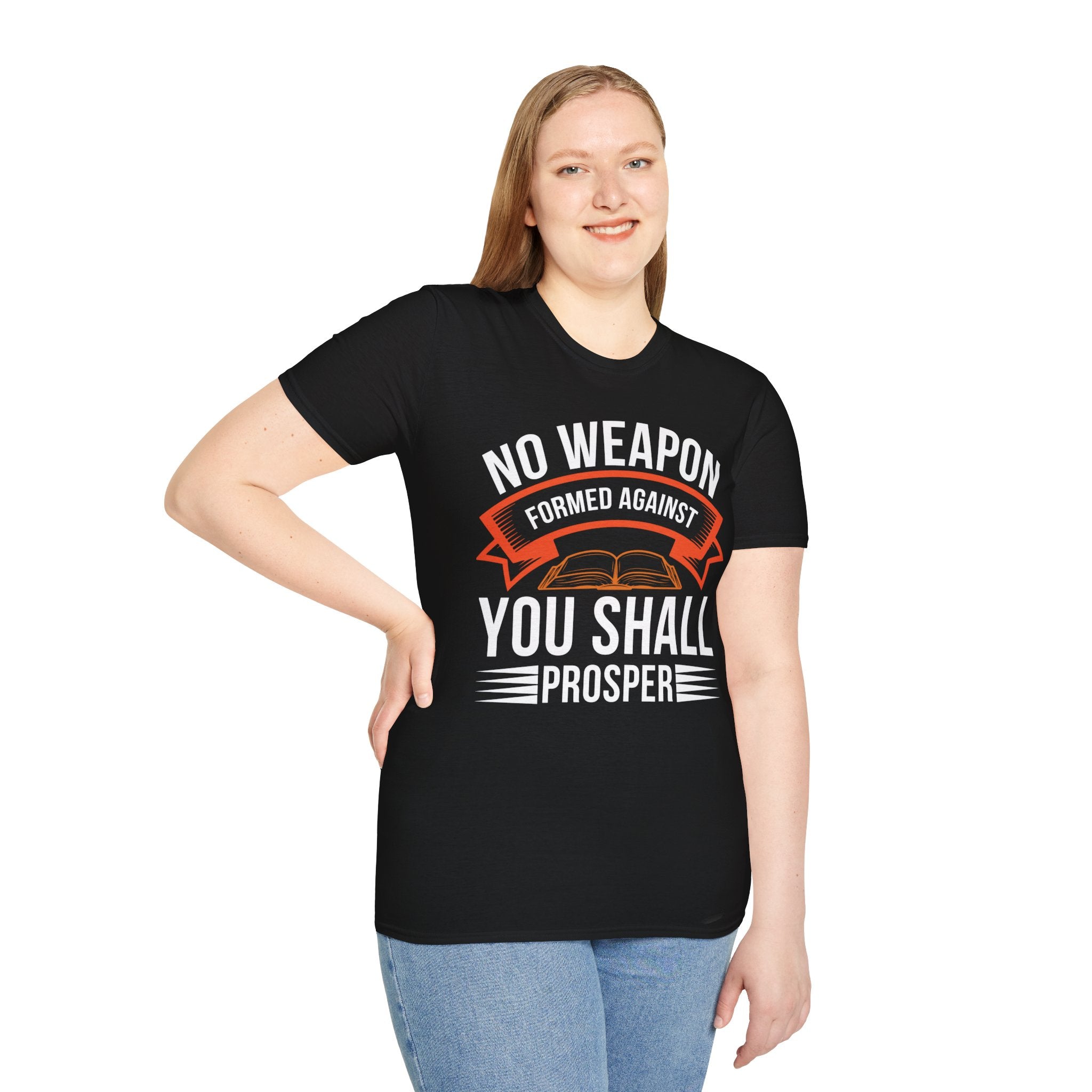 No Weapon Formed Against You Shall Prosper – Isaiah 54:17 | Faith Without Fear Tee