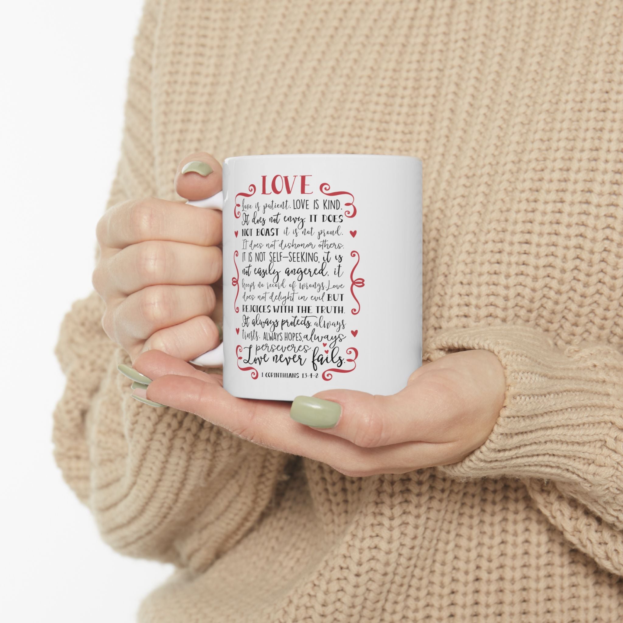 Love Poem Mug – Romantic Handwritten Note Ceramic Coffee Cup (11oz/15oz)