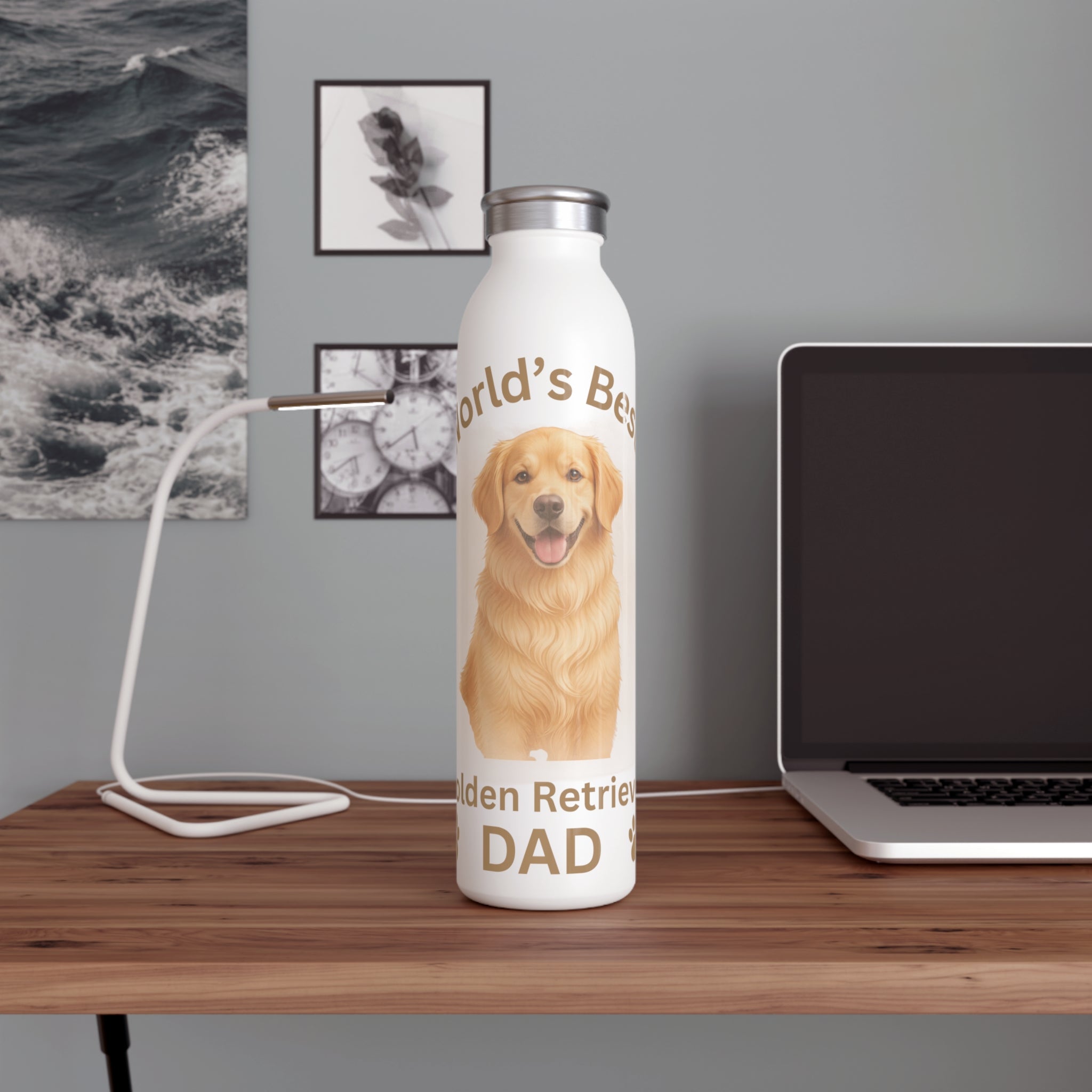 World’s Best Golden Retriever Dad - 20oz Insulated Adventure Bottle