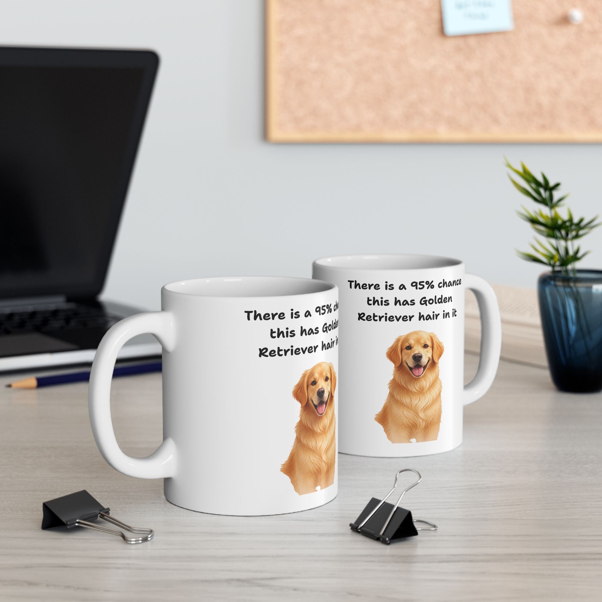 95% Chance of Golden Retriever Hair - Premium Ceramic Mug