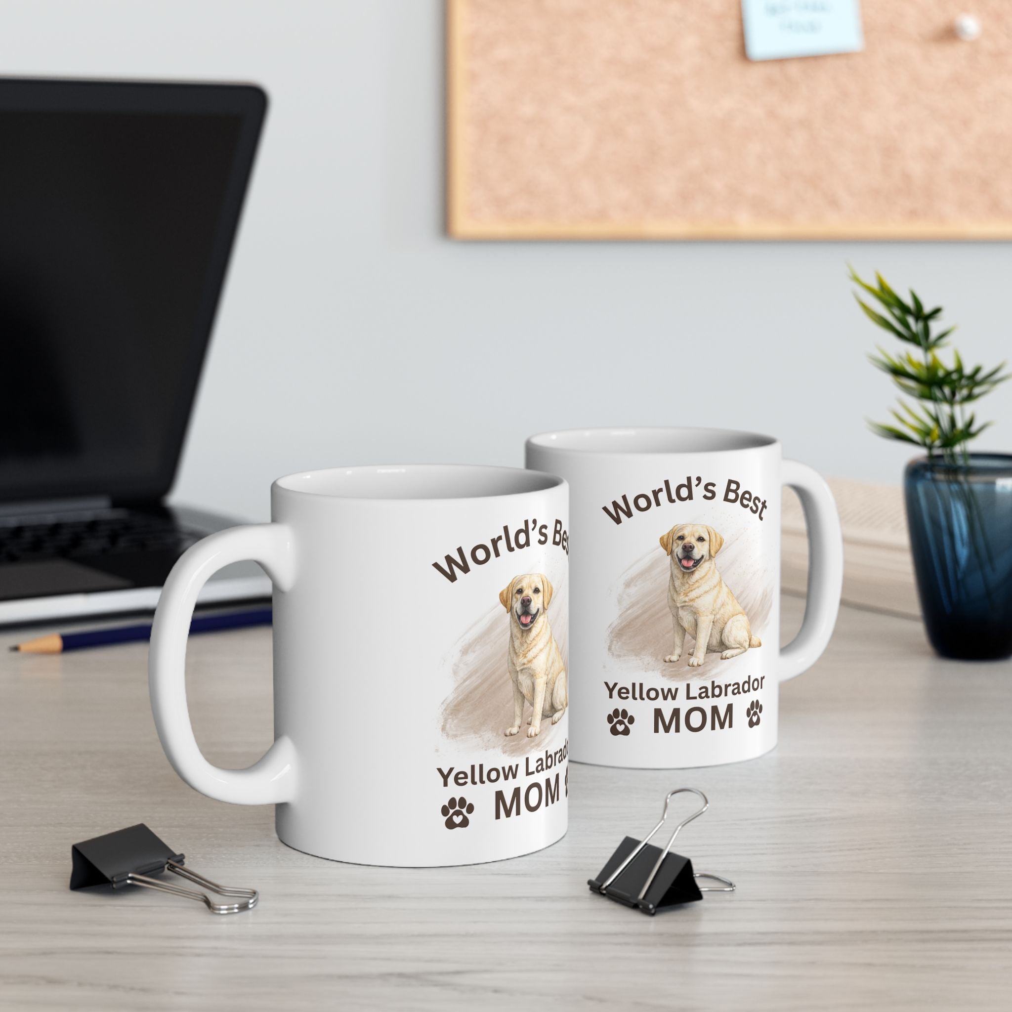 World's Best Yellow Lab Mom Mug - English Labrador Retriever