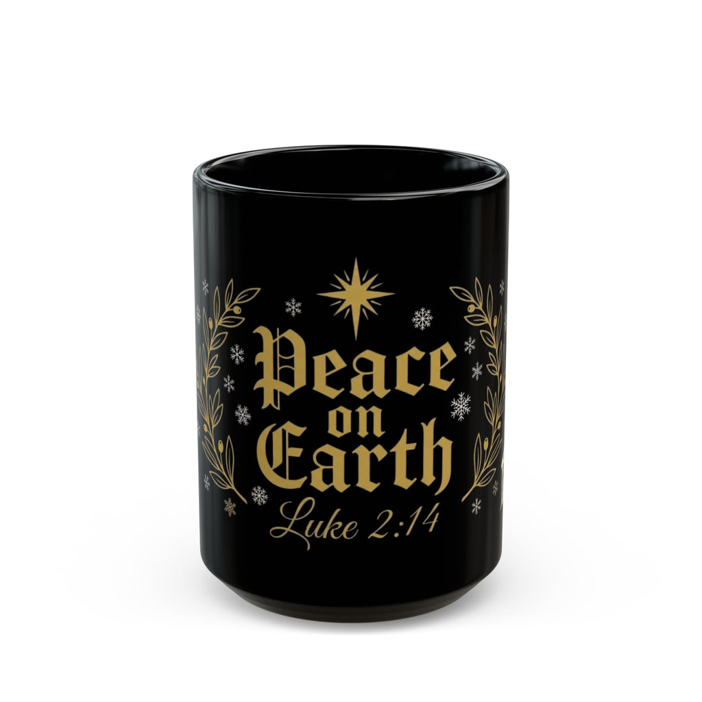 Peace on Earth Mug — Luke 2:14 | Faith Christmas Coffee Cup