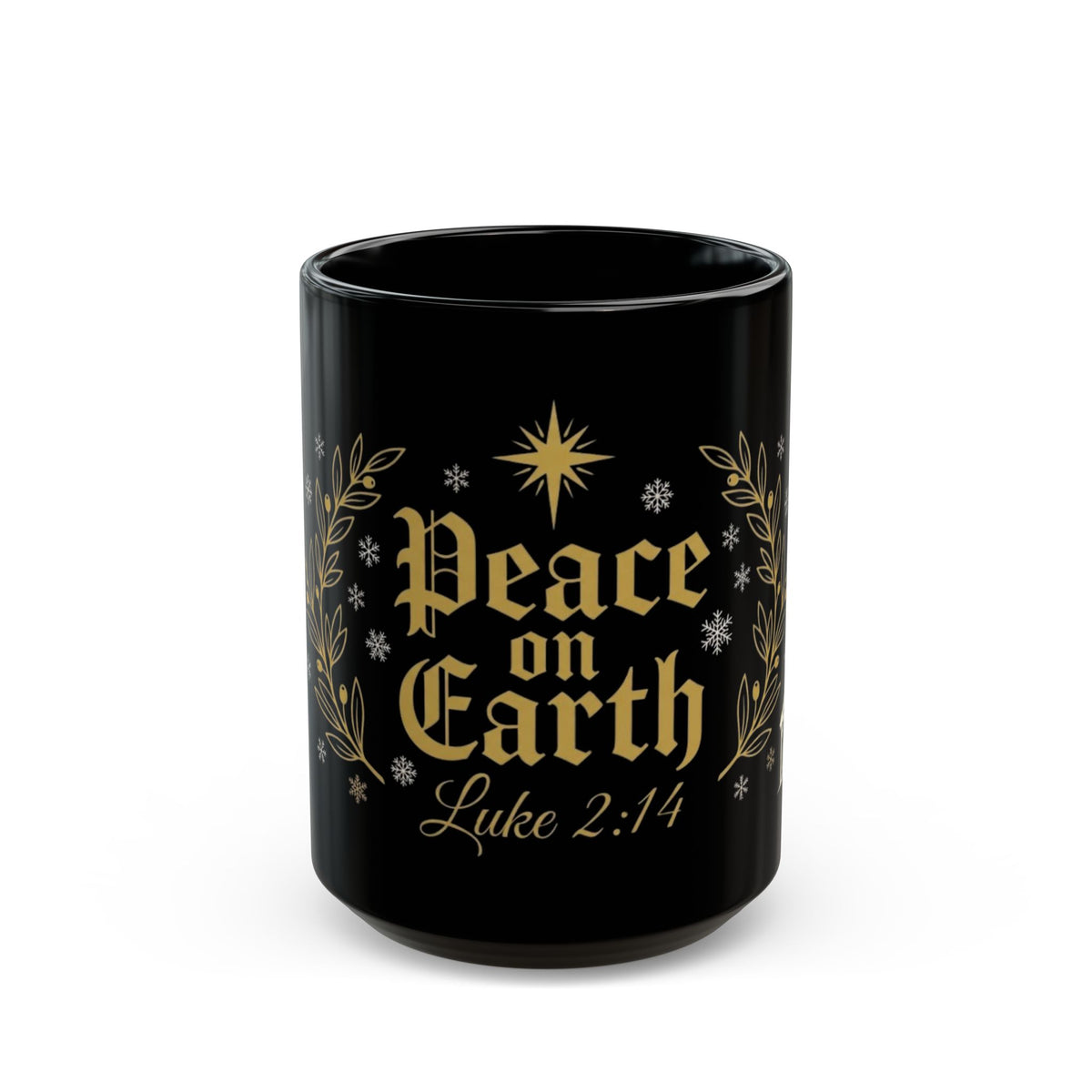 Peace on Earth Mug — Luke 2:14 | Faith Christmas Coffee Cup