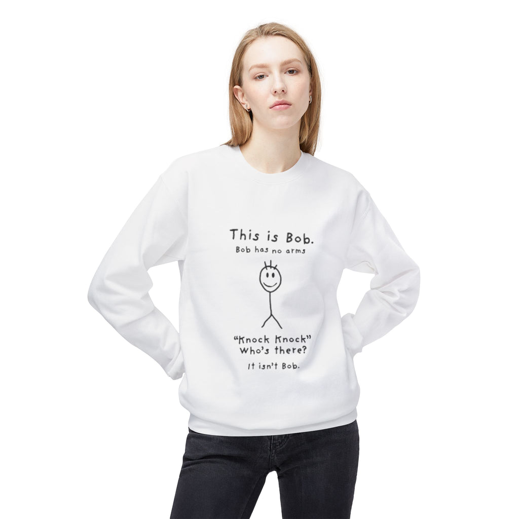 This Is Bob Funny Stick Figure Sweatshirt – Dark Humor Joke