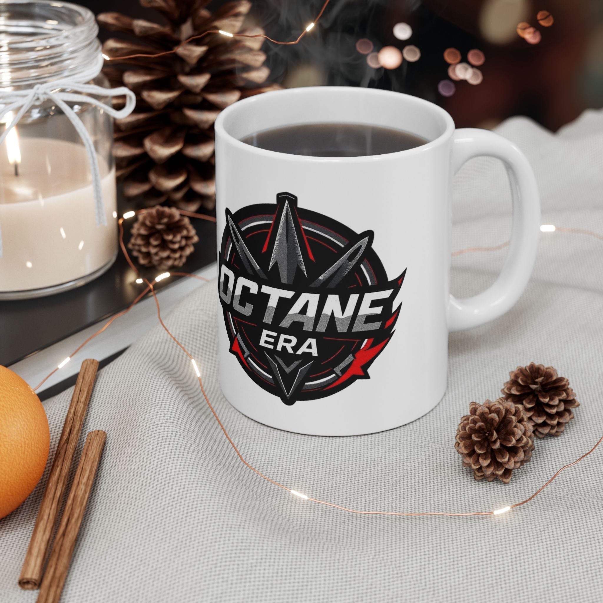 Octane Era Ceramic Mug - Perfect for Gamers, Coffee Lovers, and Gifts, 11oz, 15oz, Gaming Mug, Unique Coffee Cup