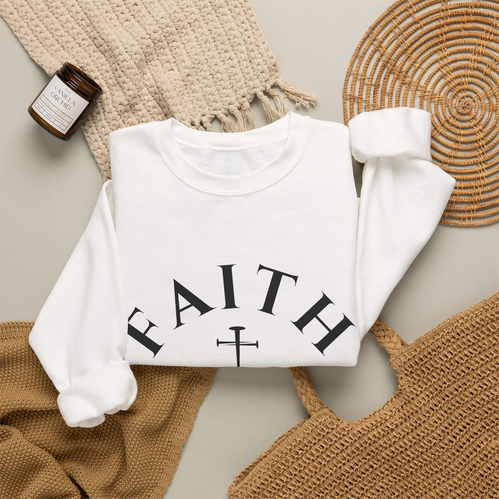Faith Over Fear Crewneck Sweatshirt // 2 Corinthians 5:7
