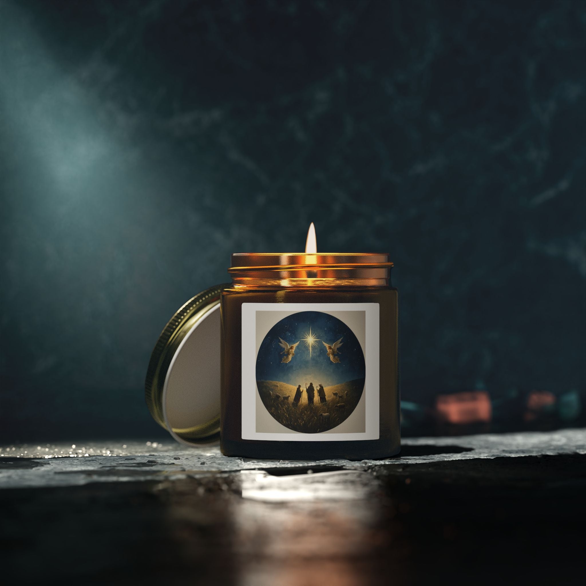 Nativity Scene Candle — Holiday Jar (4oz & 9oz)