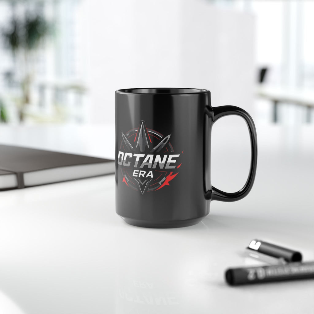 Octane Era Black Mug - Cool Gamer Gift for Coffee Lovers, Perfect for Birthdays, Holidays, Home Office, and Daily Use
