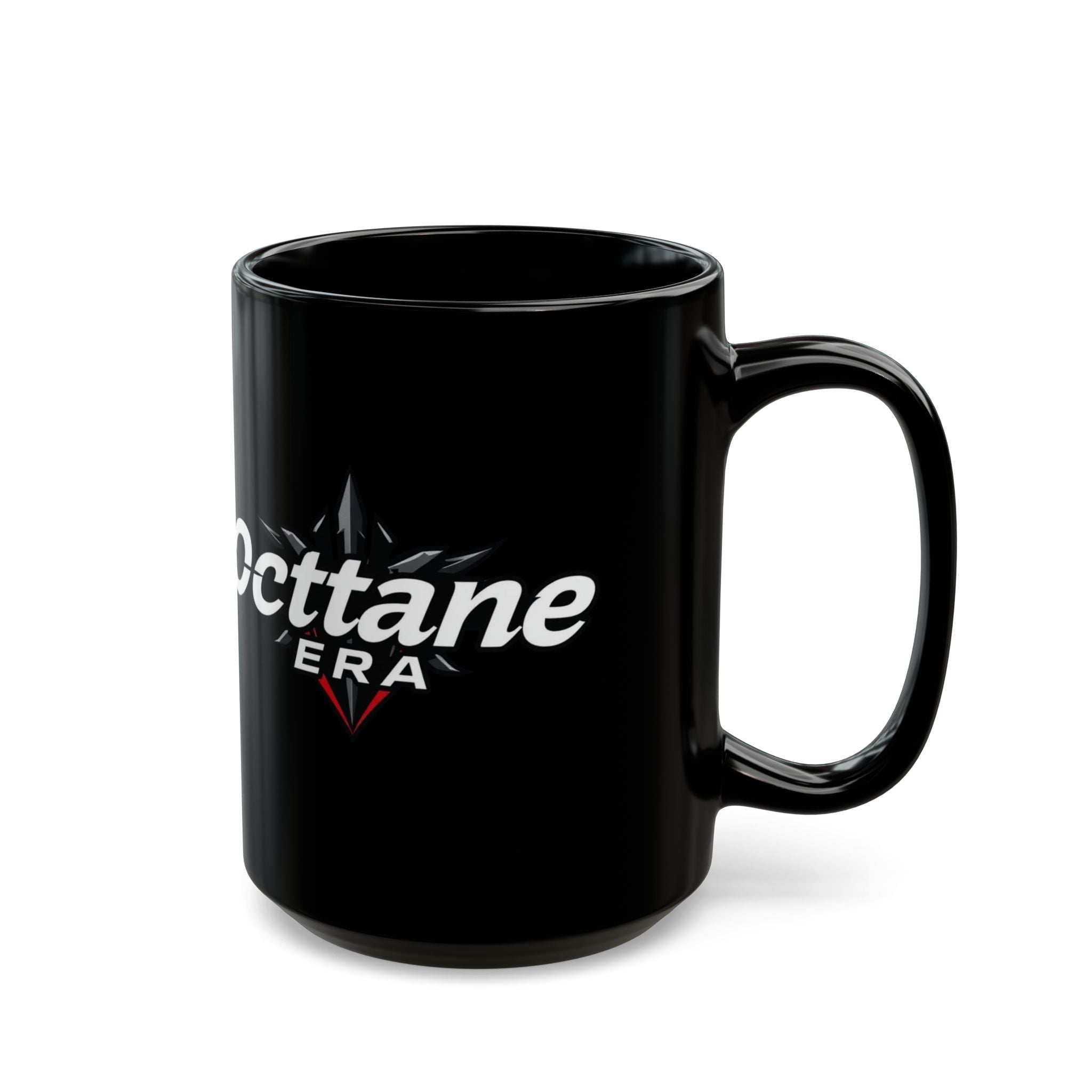 Black Mug for Coffee Lovers | Octane Era Design | Unique Gift for Car Enthusiasts, Birthday, Christmas, Fun Decor