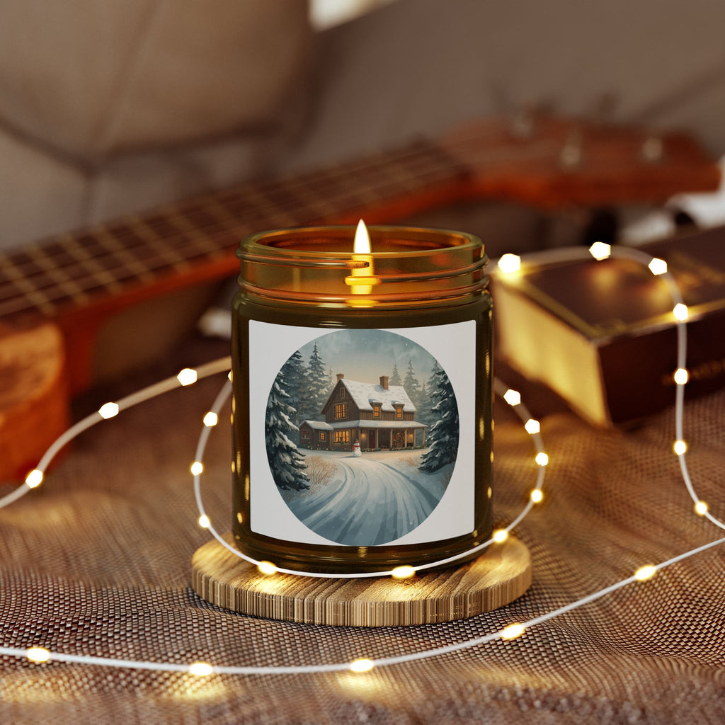 Winter Cottage Candle — Holiday Jar (4oz & 9oz)