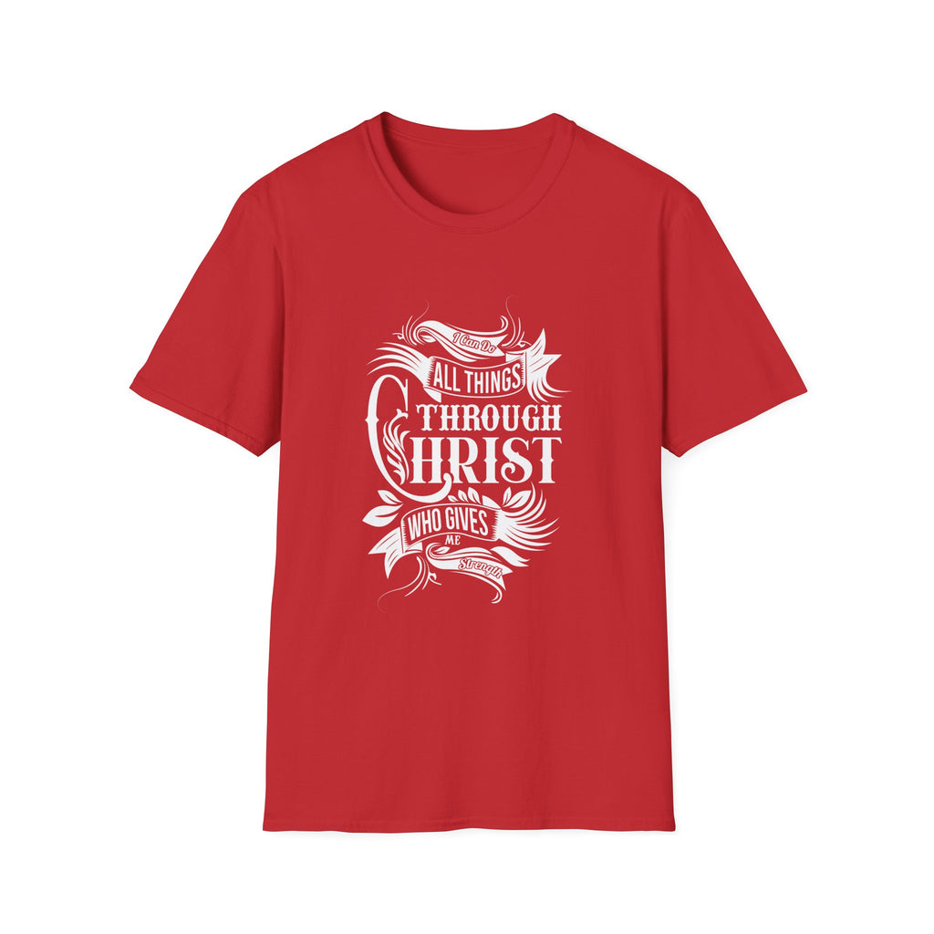All Things Through Christ Tee — Philippians 4:13