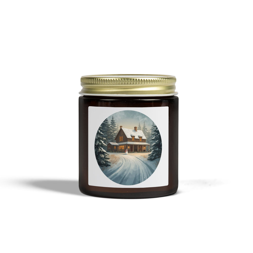 Winter Cottage Candle — Holiday Jar (4oz & 9oz)