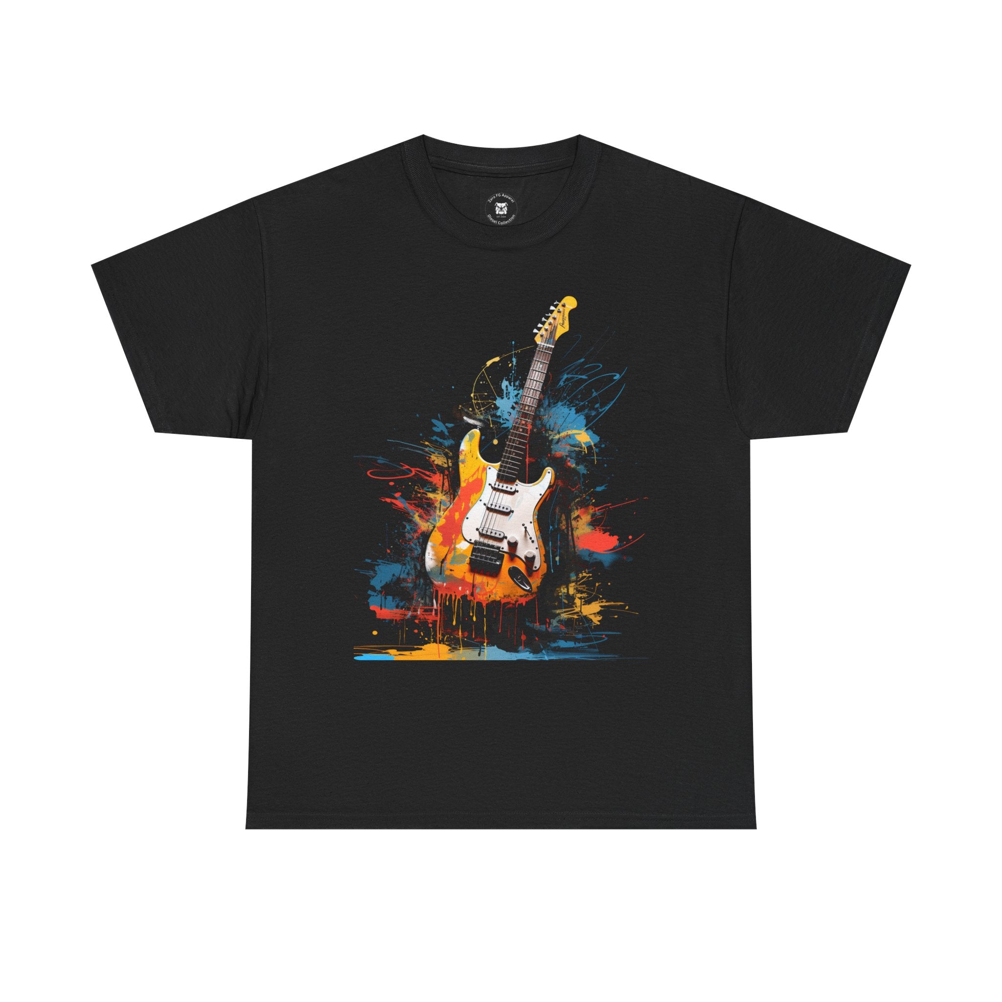 Electric Pulse – Abstract Guitar Art Tee