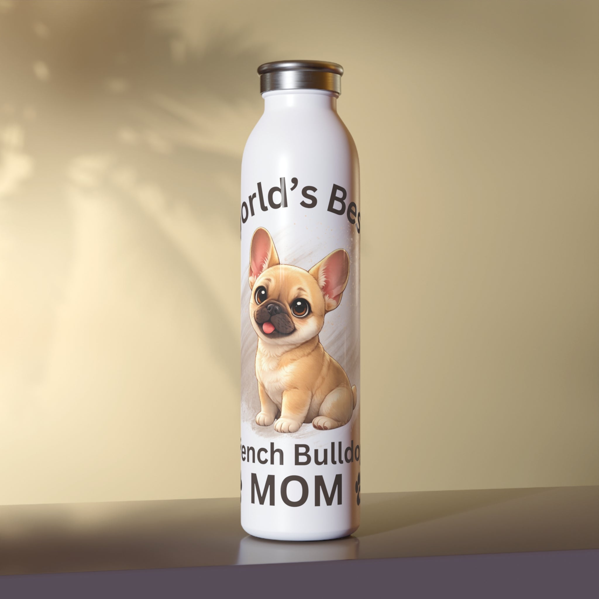 World’s Best French Bulldog Mom Water Bottle – Reusable Stainless Bottle